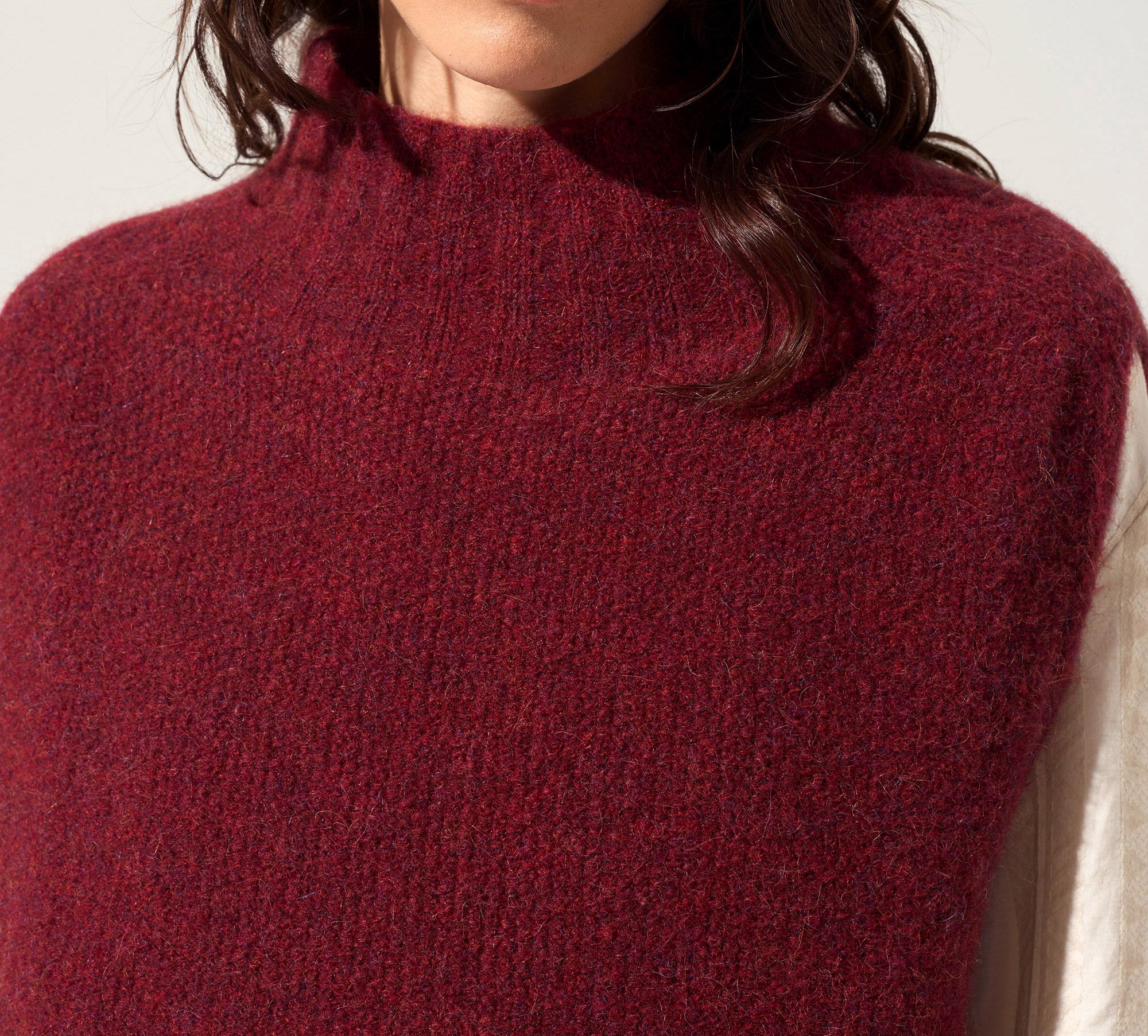 Ärmelloser Pullover