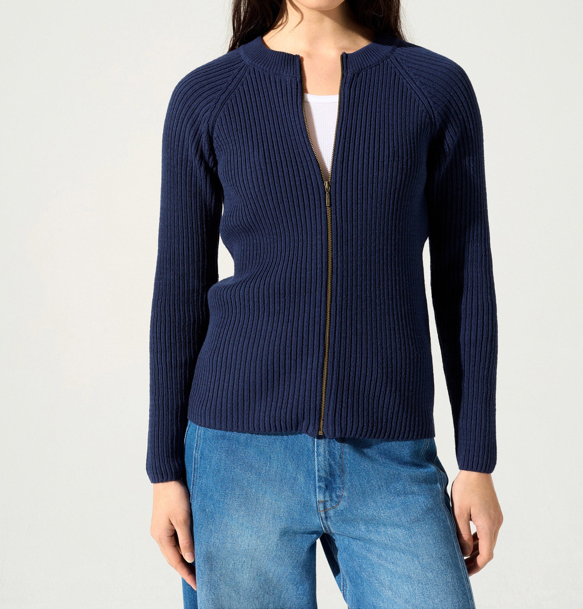 Cardigan Zippé