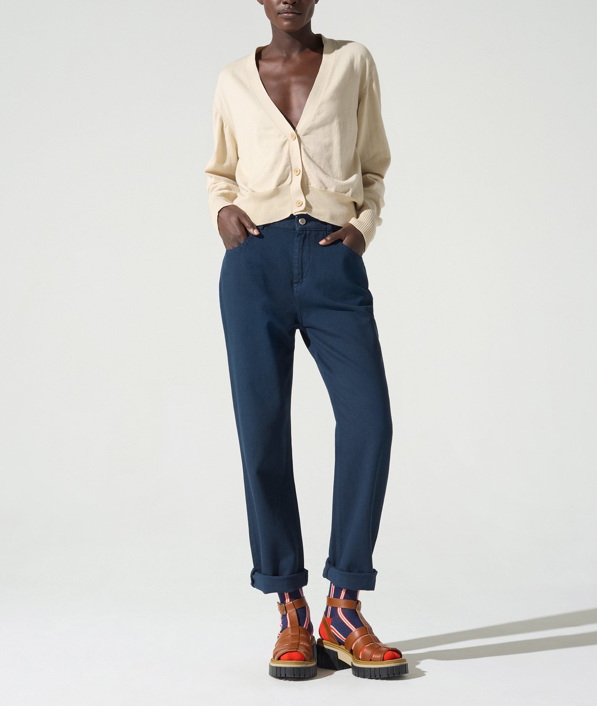 Gilet manches longues acoté