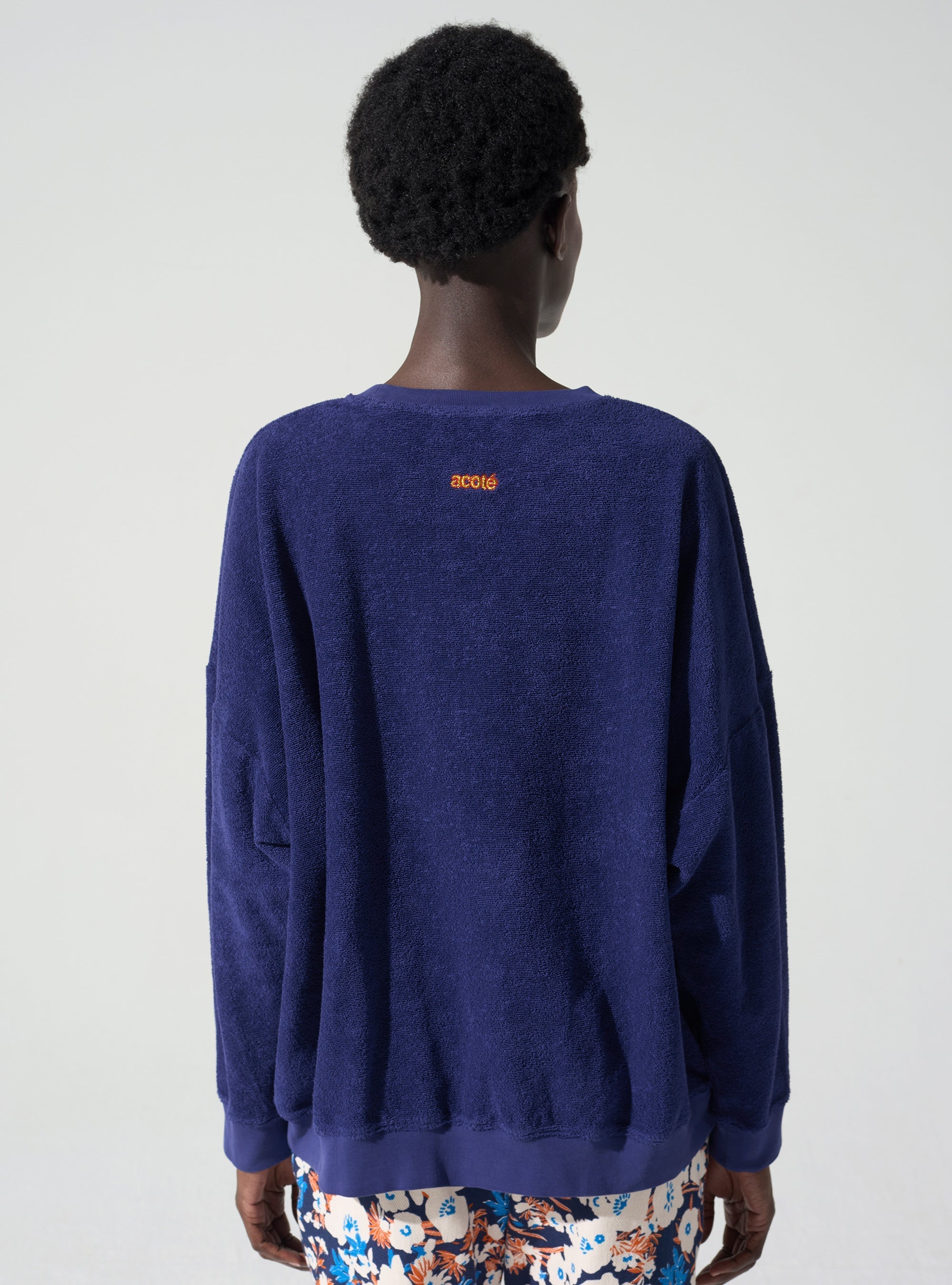 Sweatshirt éponge acoté