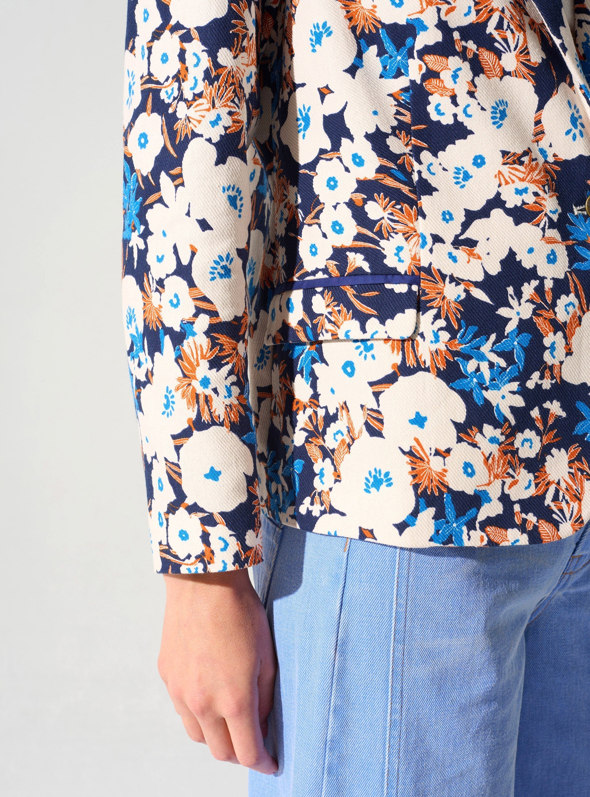 Veste blazer imprimée acoté