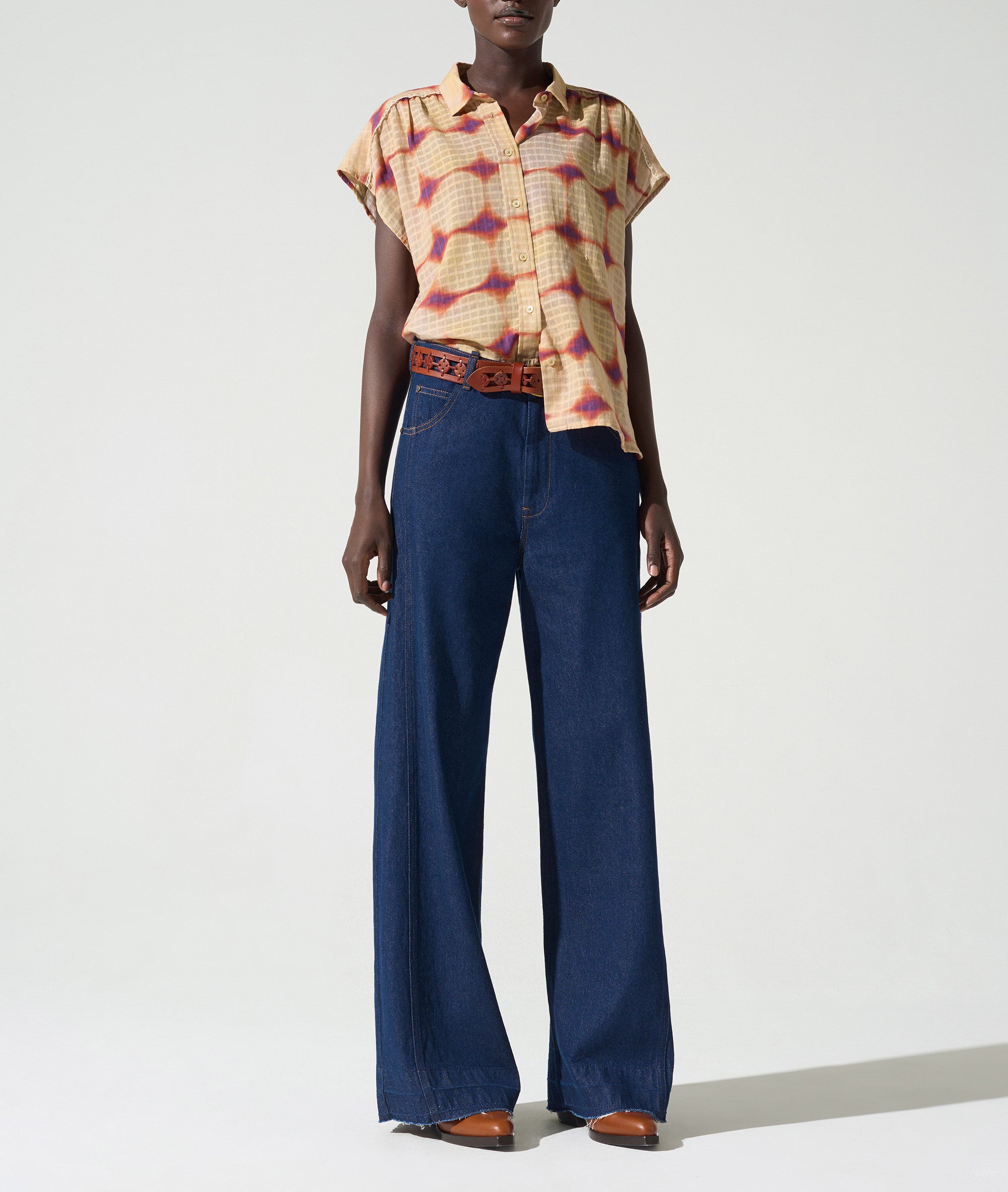 Chemise coupe ample acoté