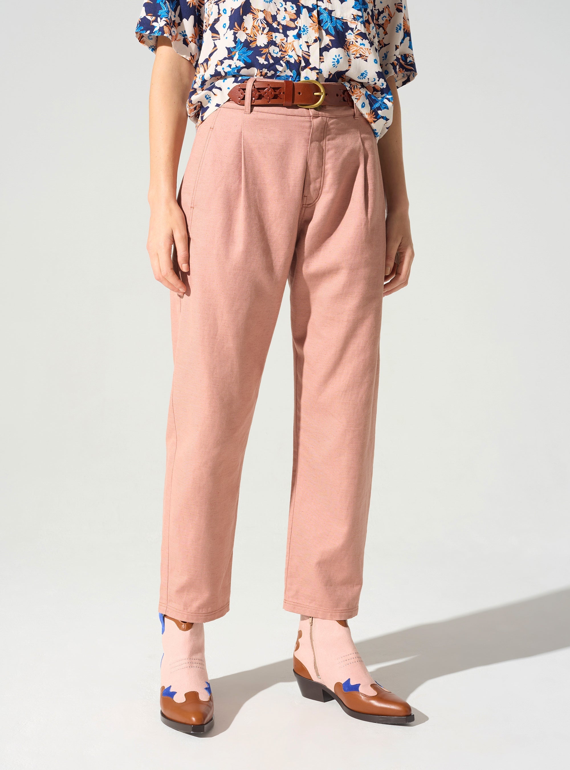 Pantalon fuselé acoté