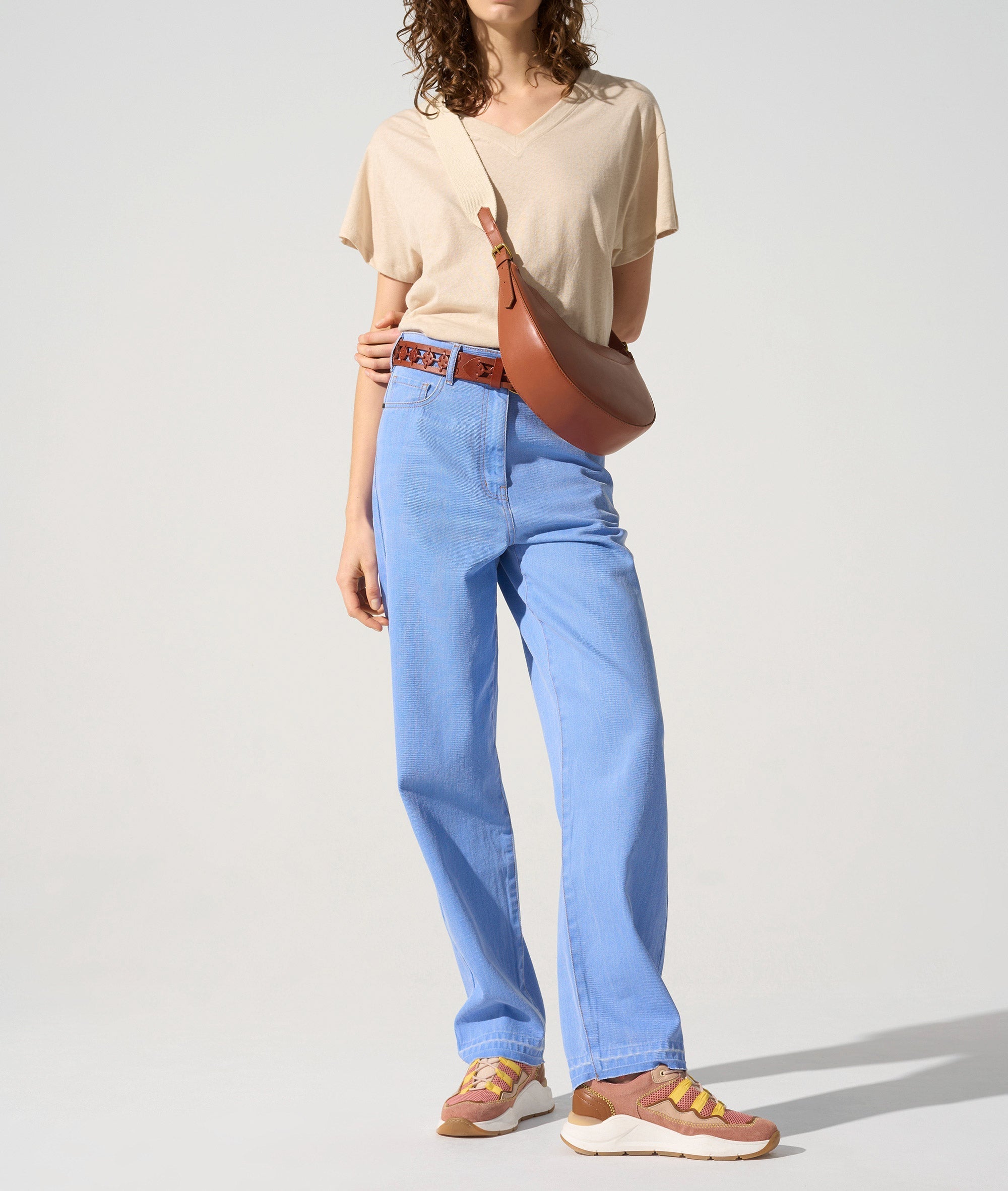 Jean basique Mum acoté