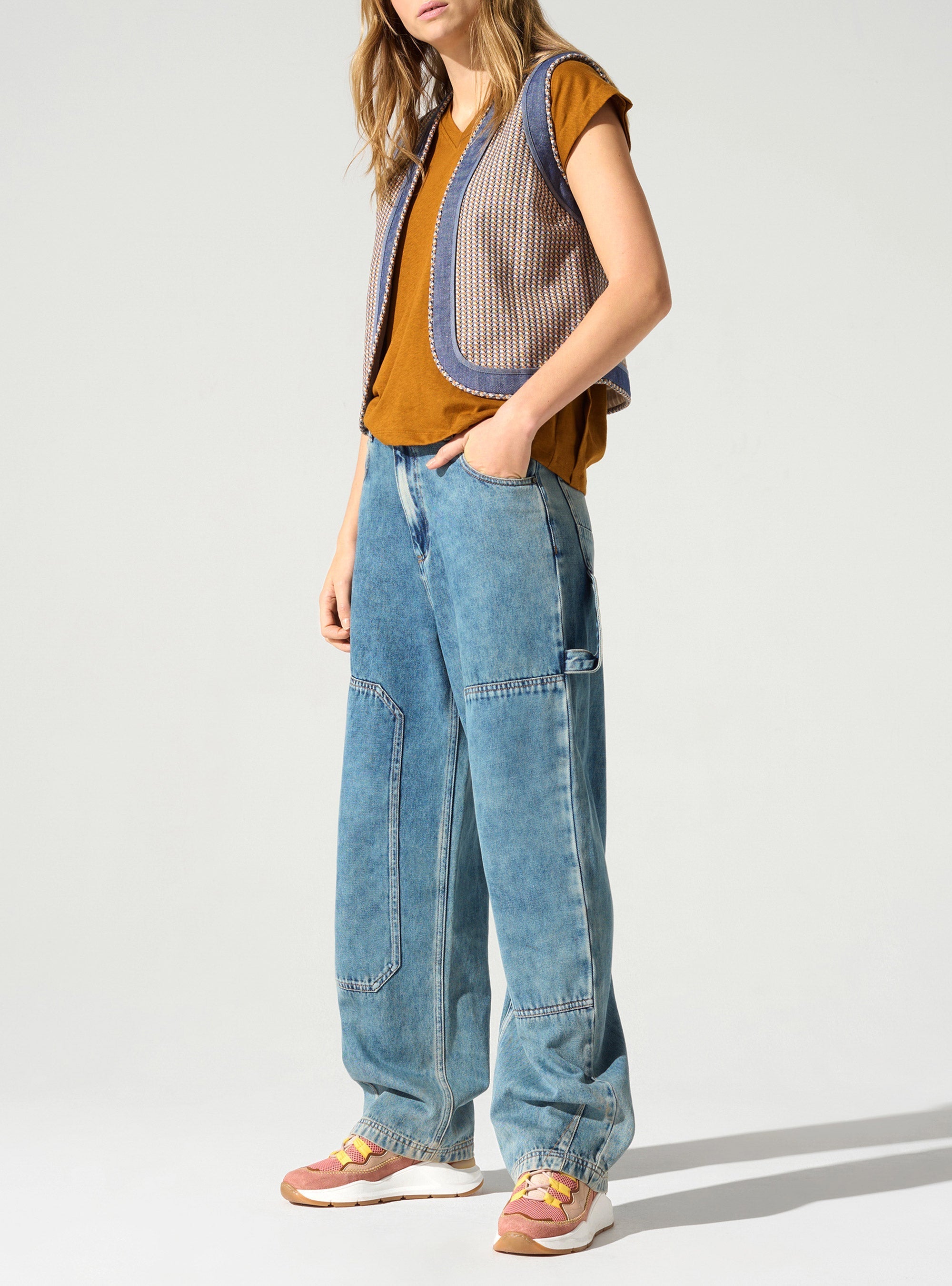 Gilet sans manches acoté