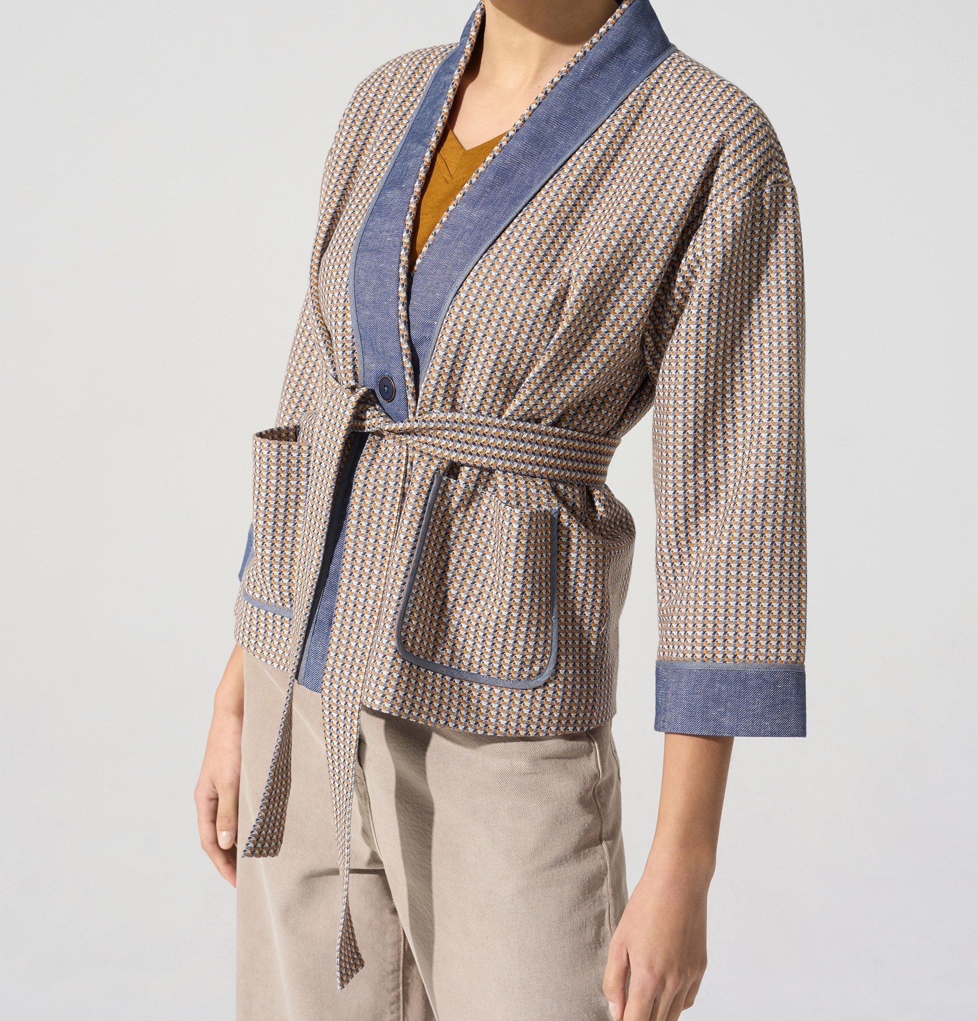 Veste kimono acoté