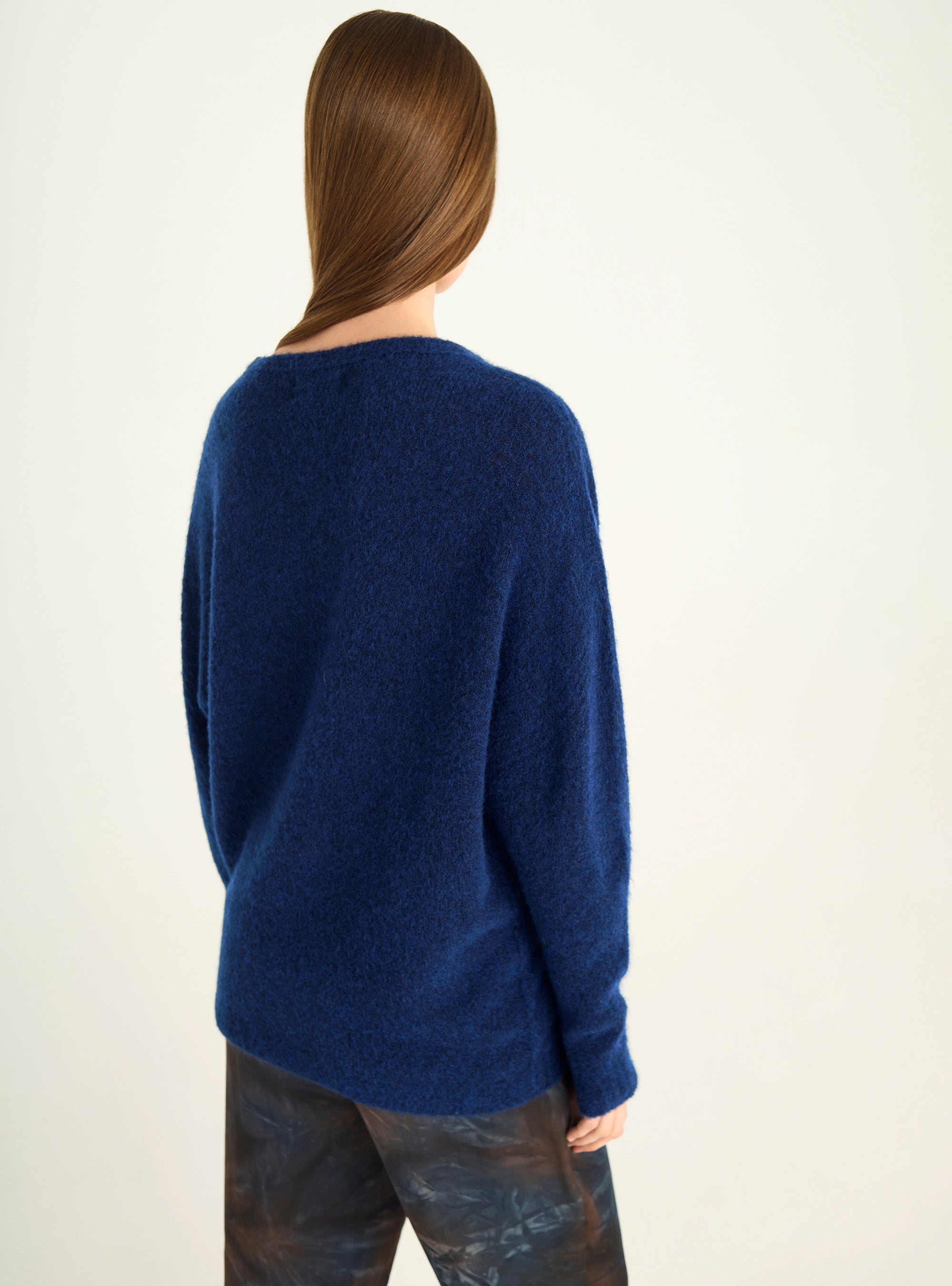 Pull ample en laine naturelle