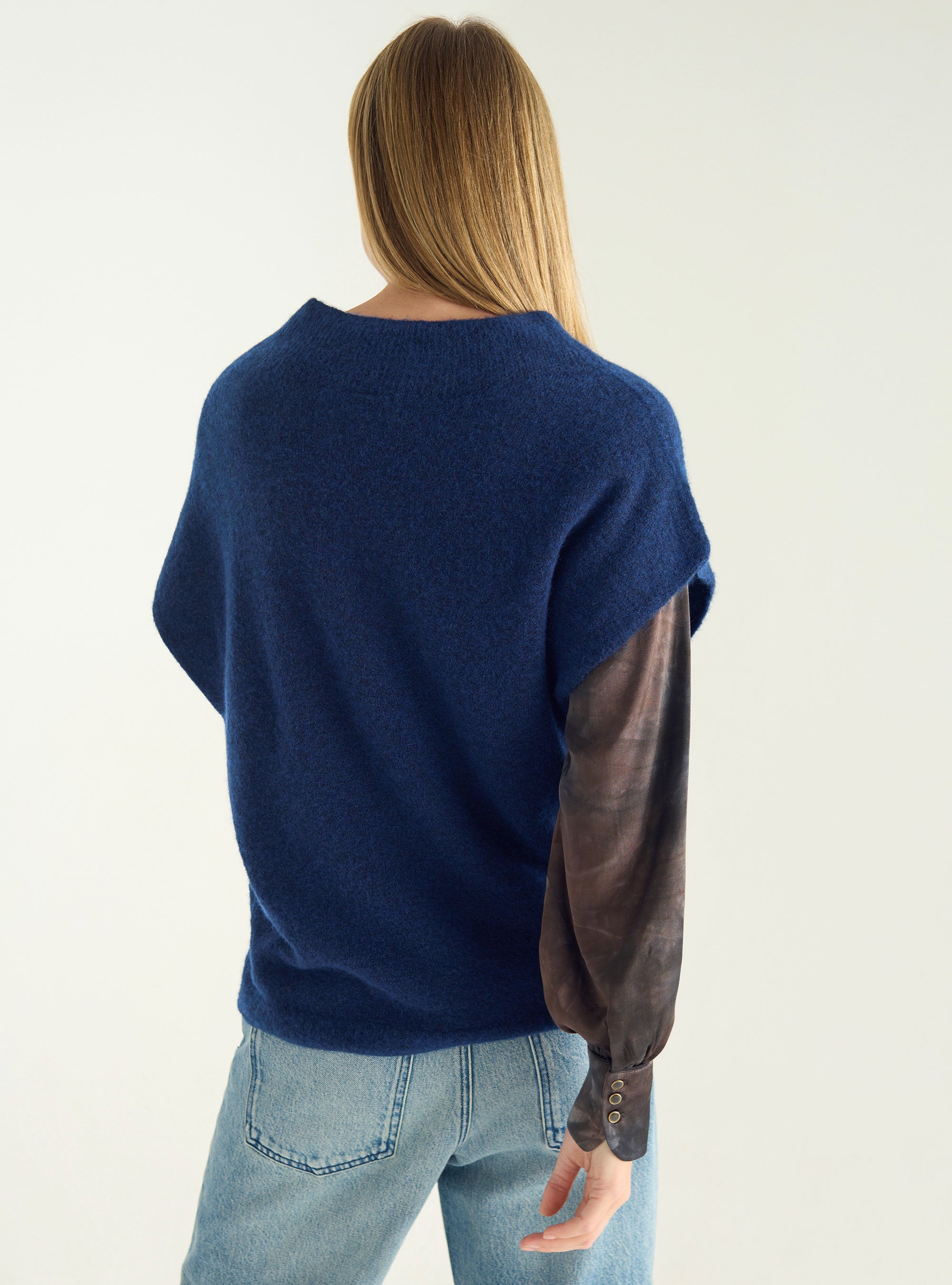 Pull sans manches oversize