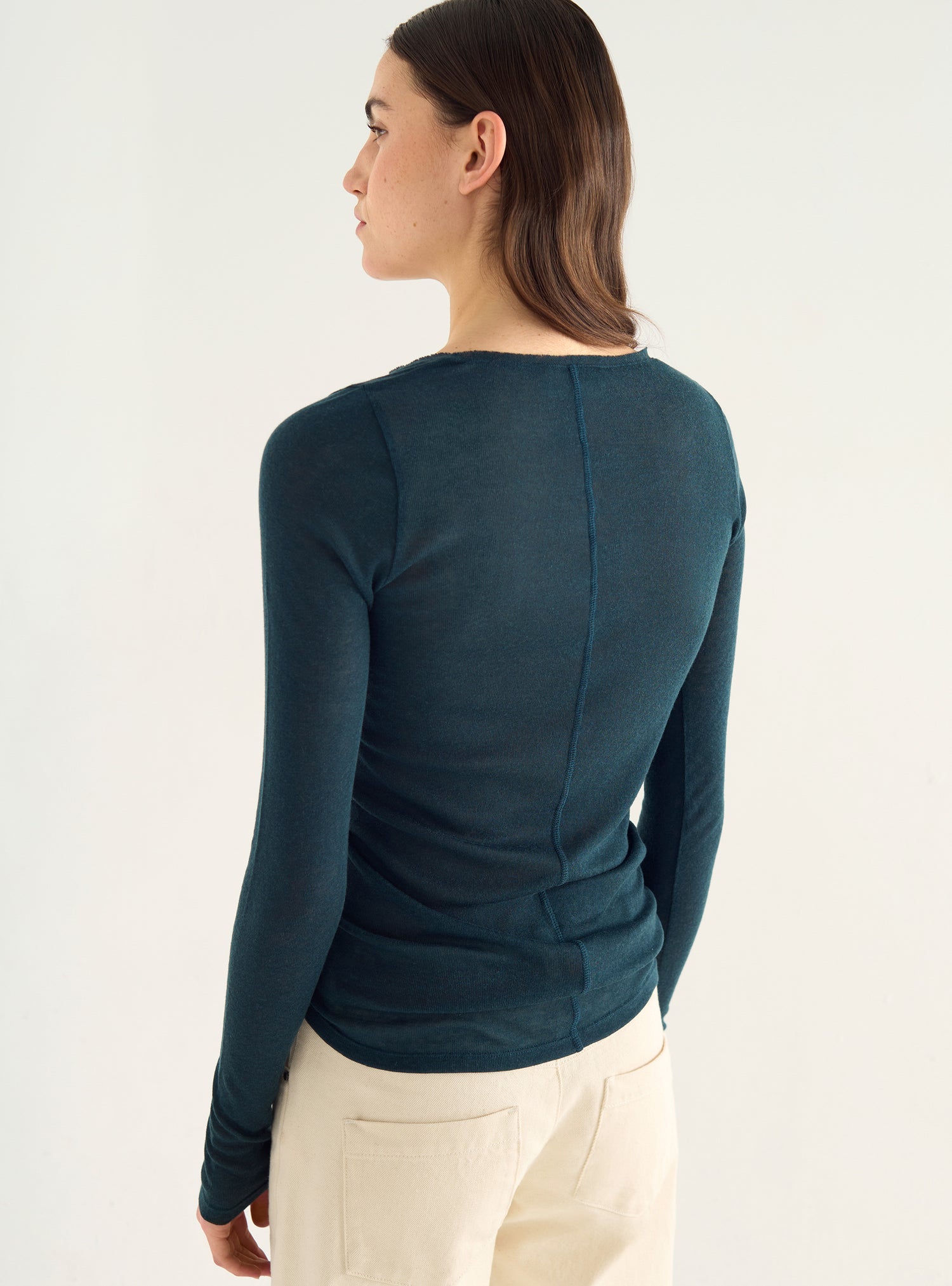 T-shirt manches longues en jersey Lyocell