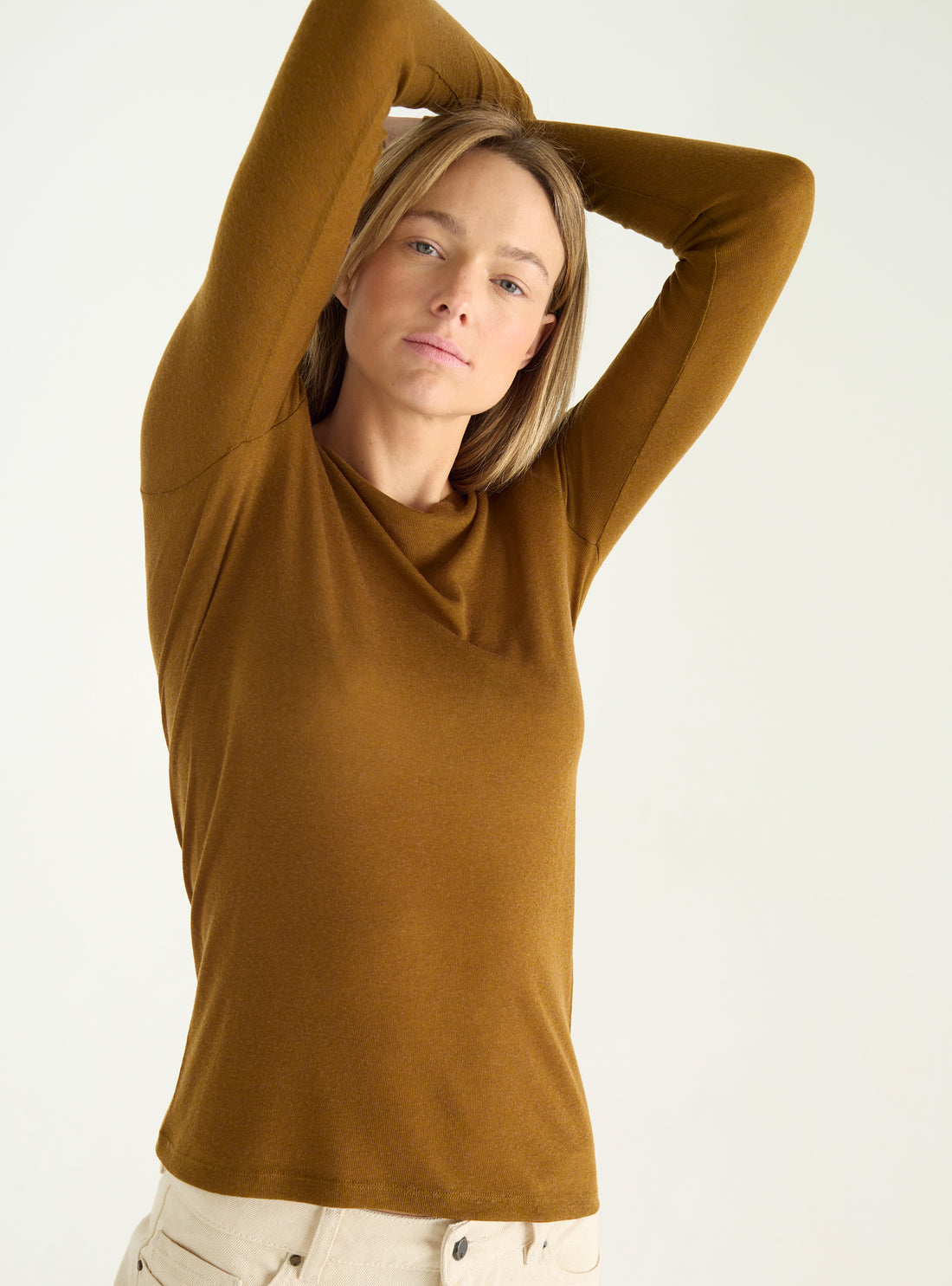 T-shirt manches longues en jersey Lyocell