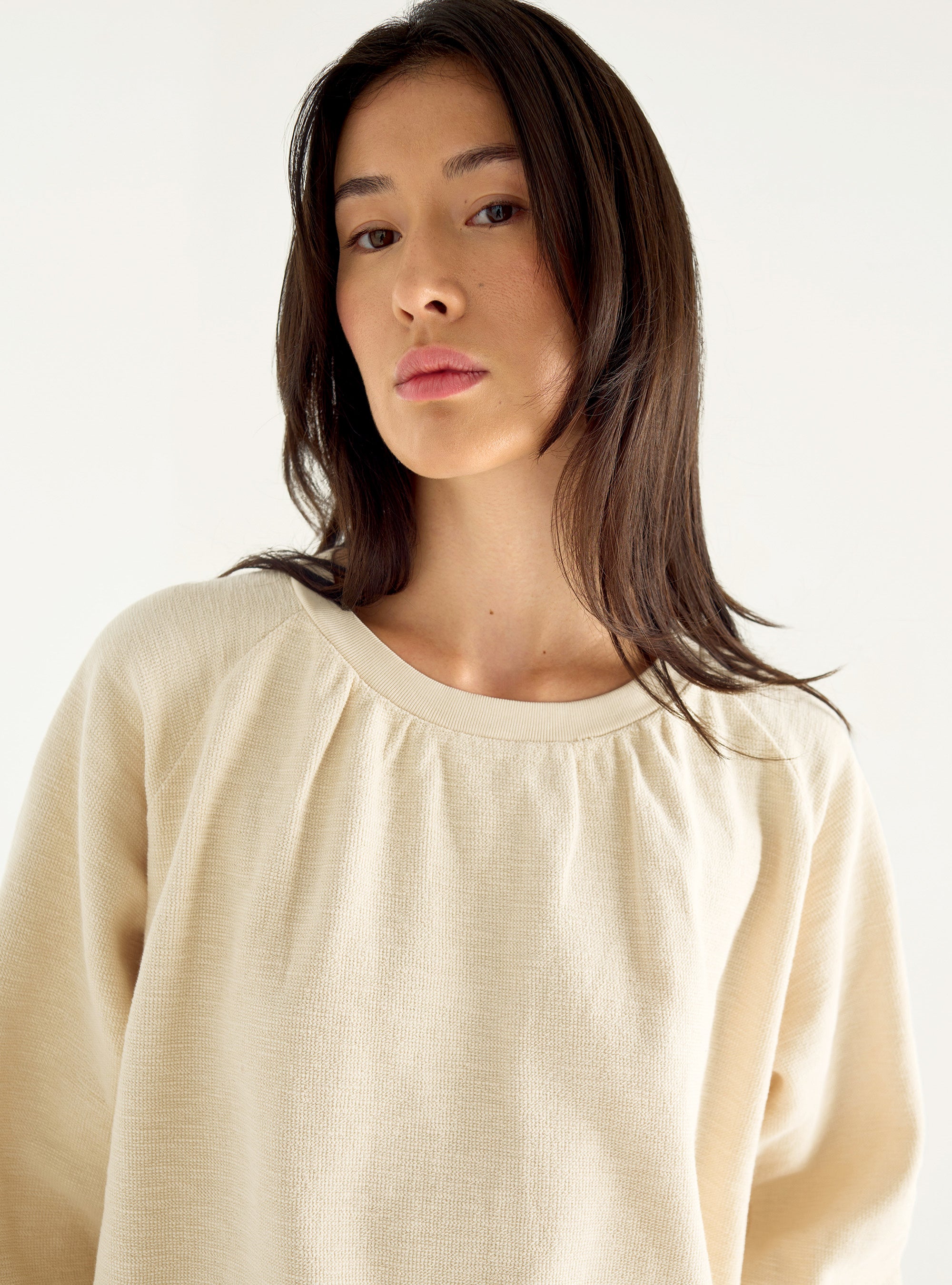 Sweat en coton flammé