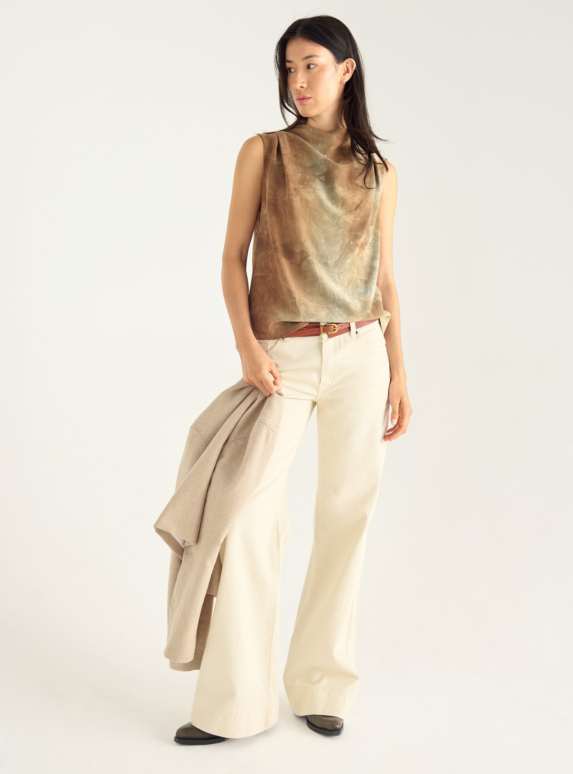 Cowl neck top