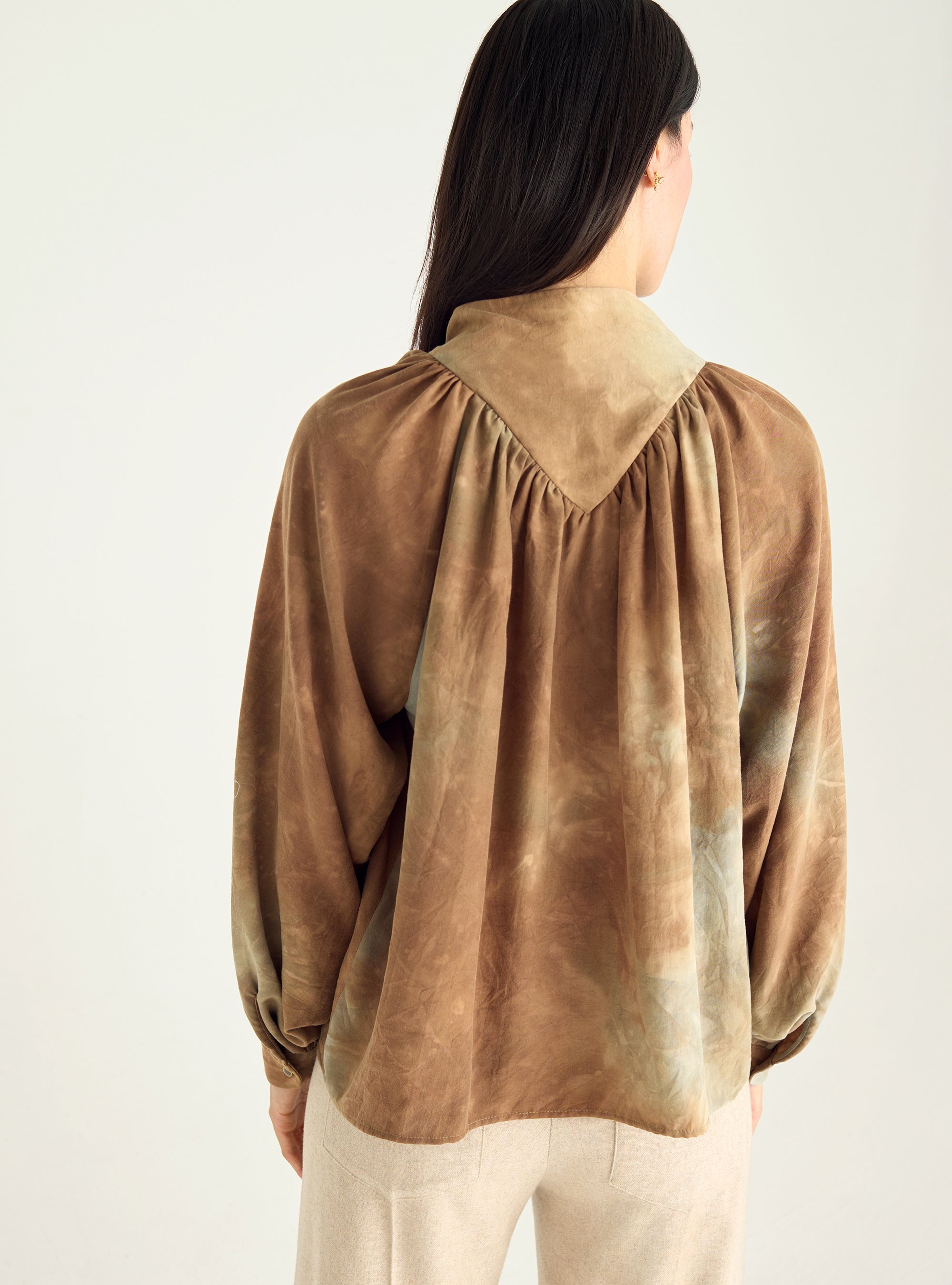 Blouse droite en viscose