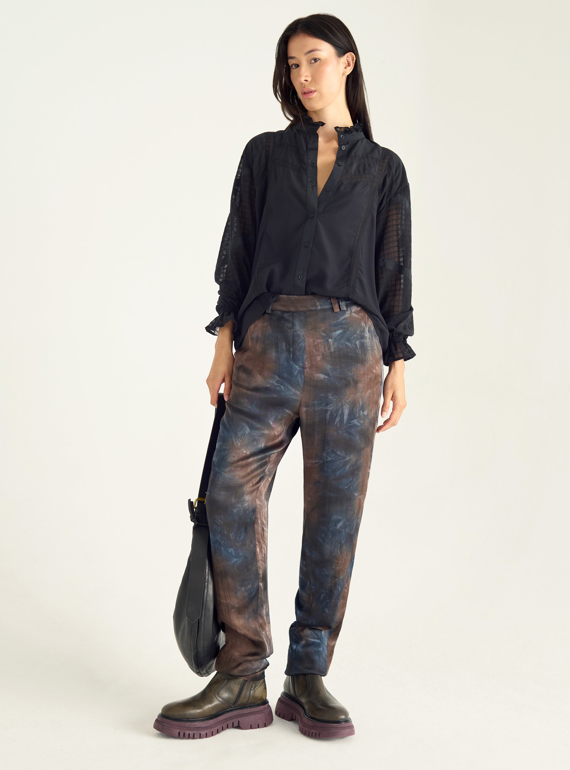 Pantalon fluide imprimé
