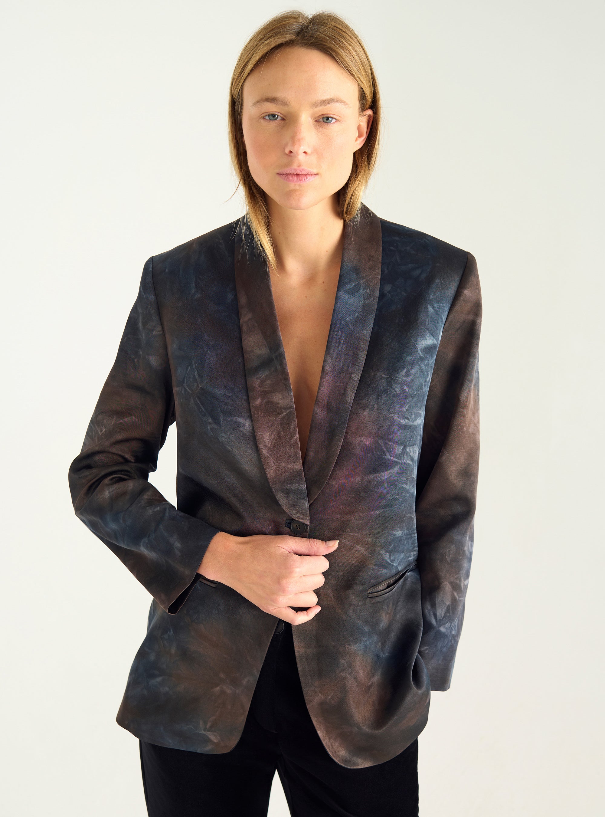 Veste fluide imprimée