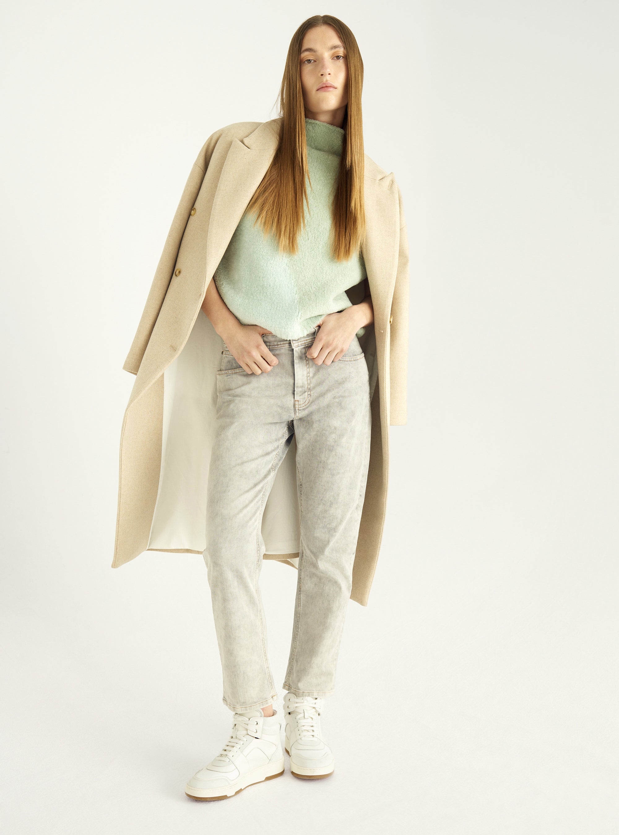Jean slim stretch acoté