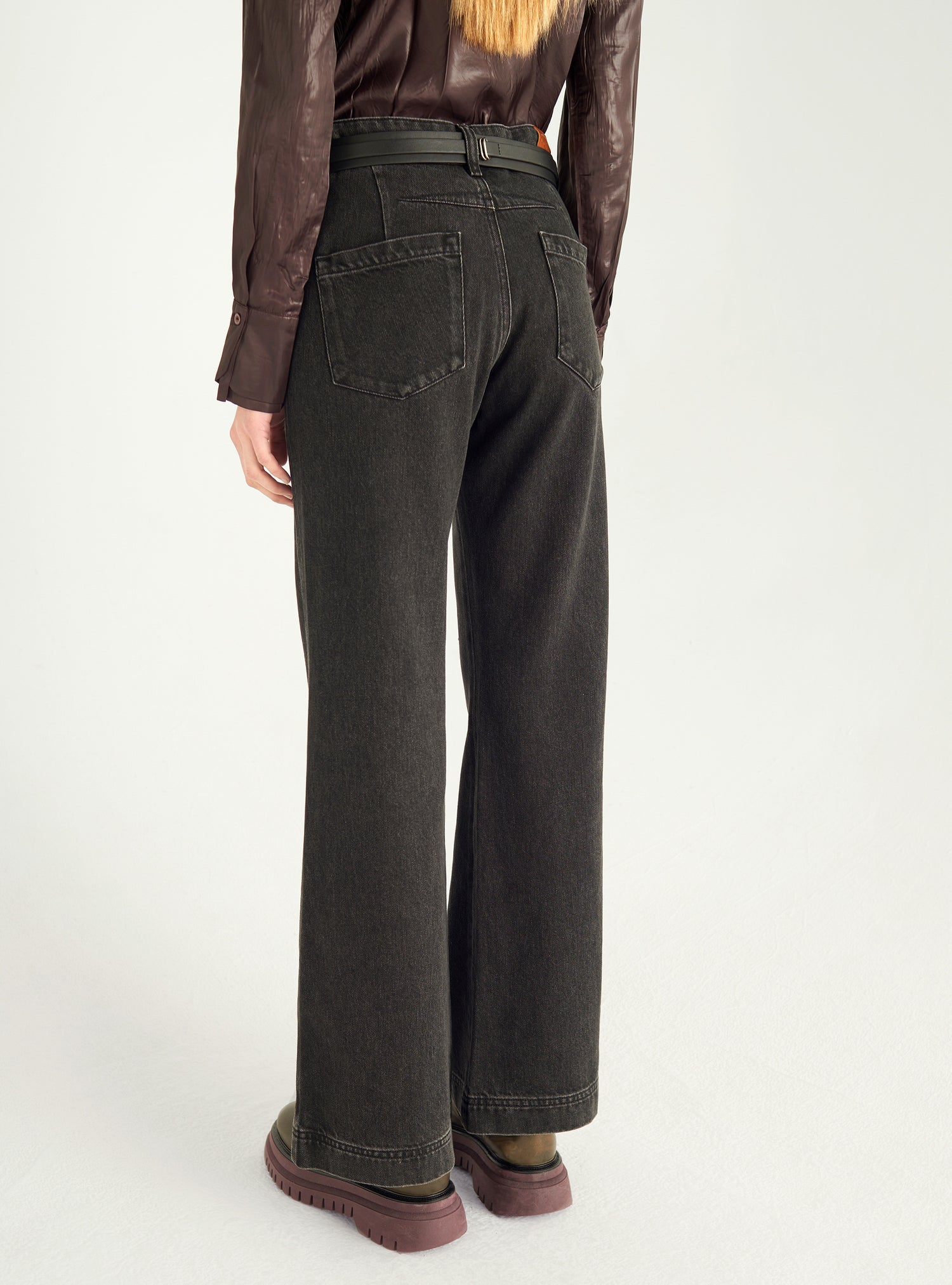 Jean bootcut taille haute