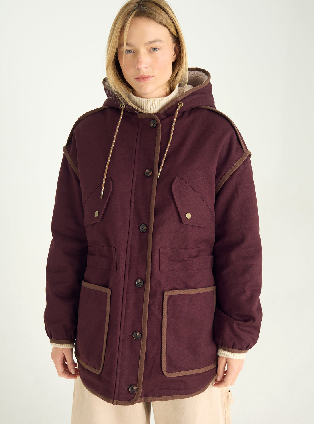 Parka en toile de coton