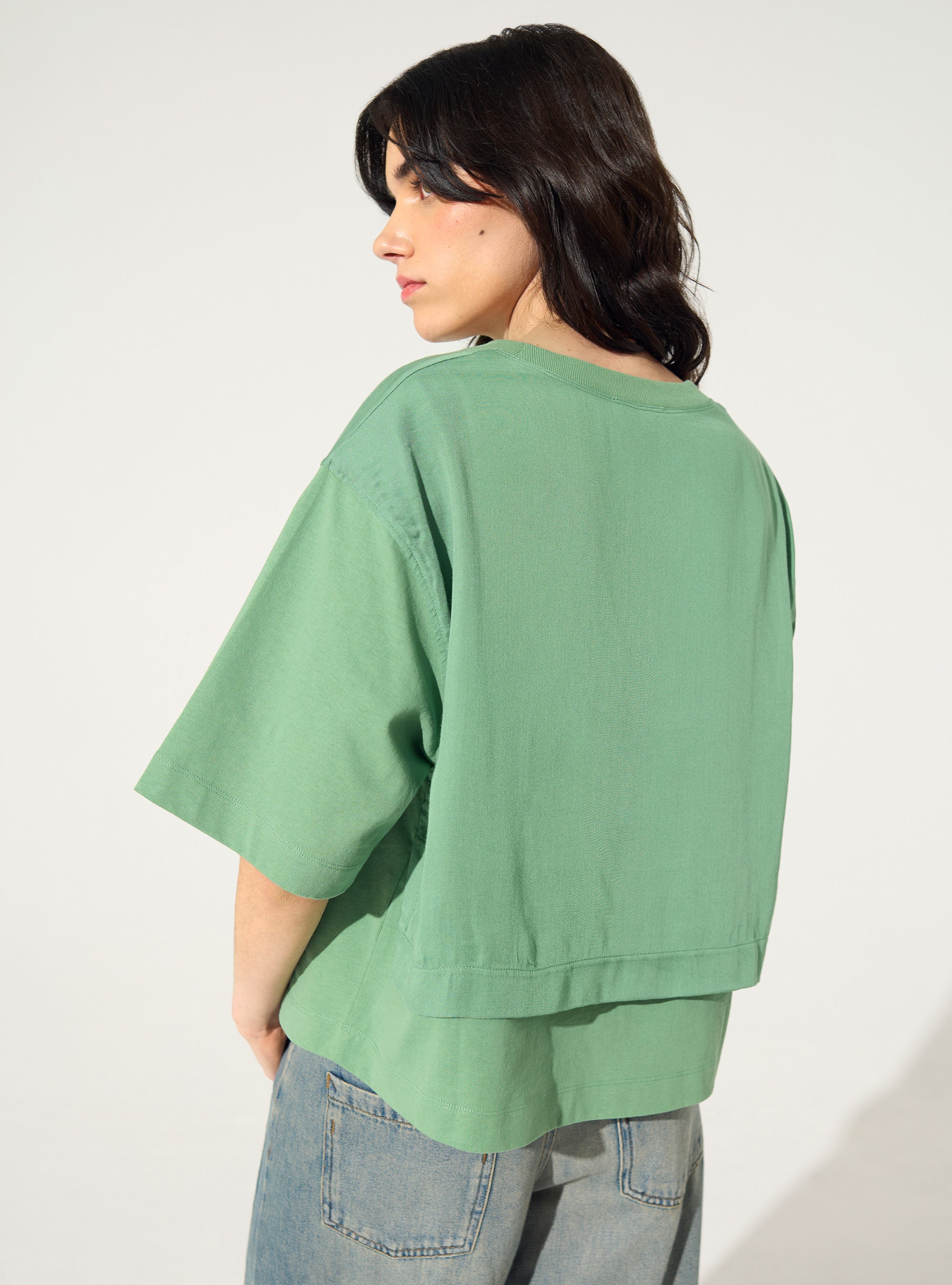 T-Shirt en coton bio vert