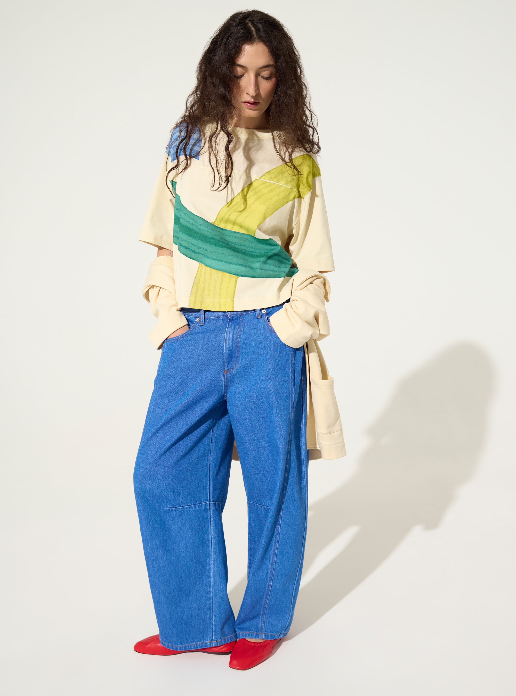 T-shirt imprimé maison en coton bio