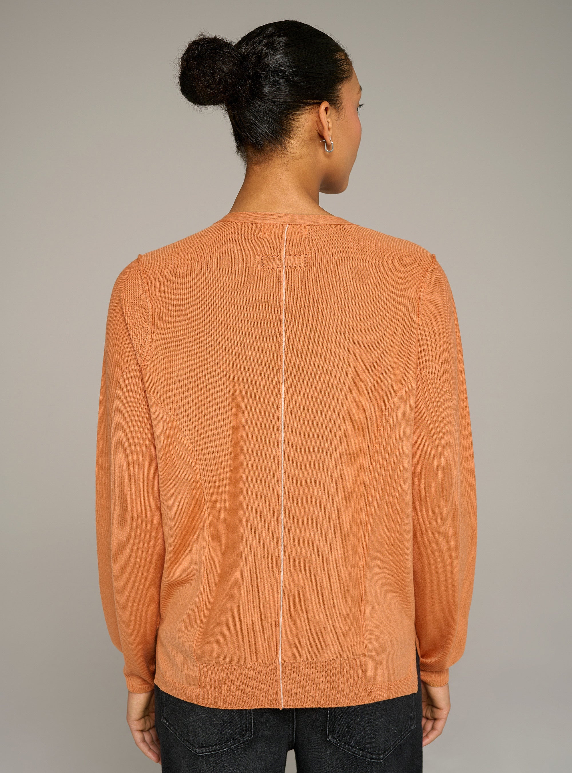 Cotélac acoté cardigan col v maille fine en laine
