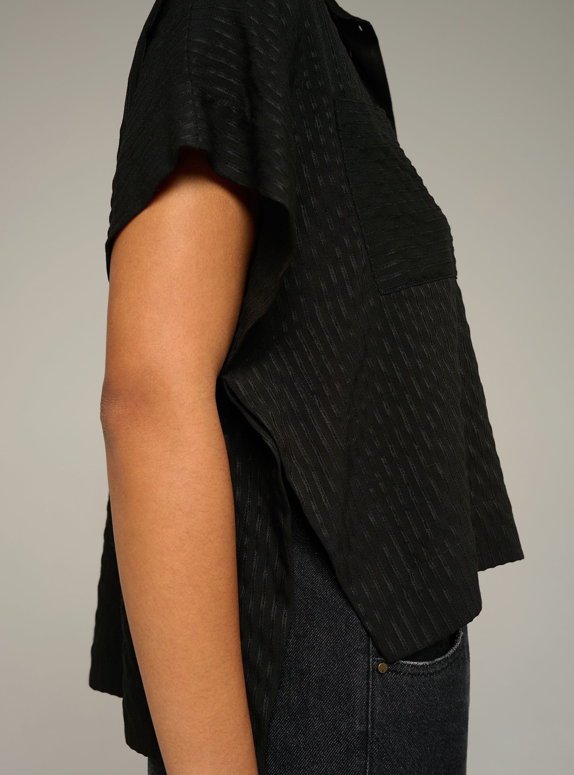 Cotélac acoté chemise esprit polo rayée ton sur ton