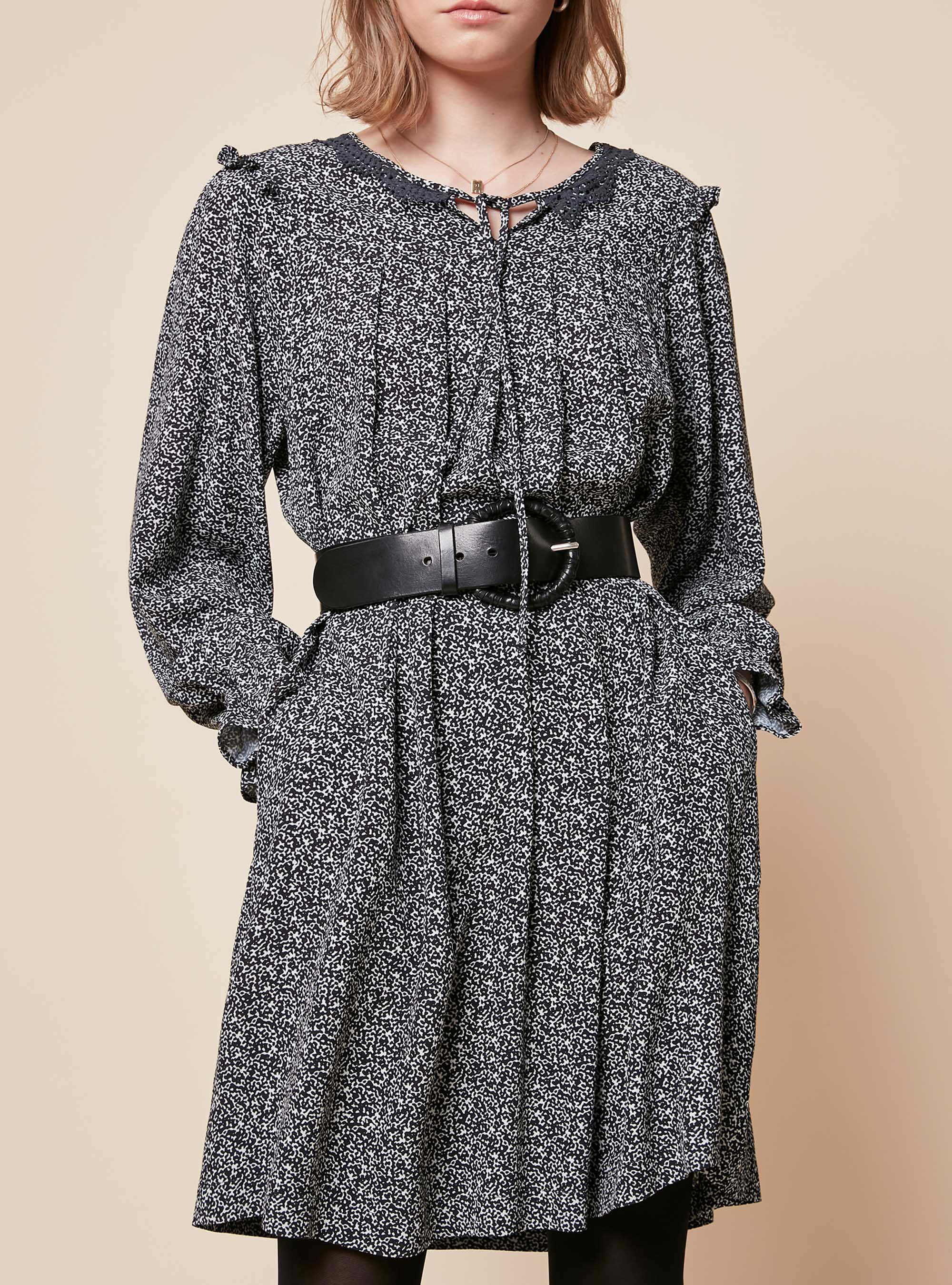Retro Printed Straight Dress