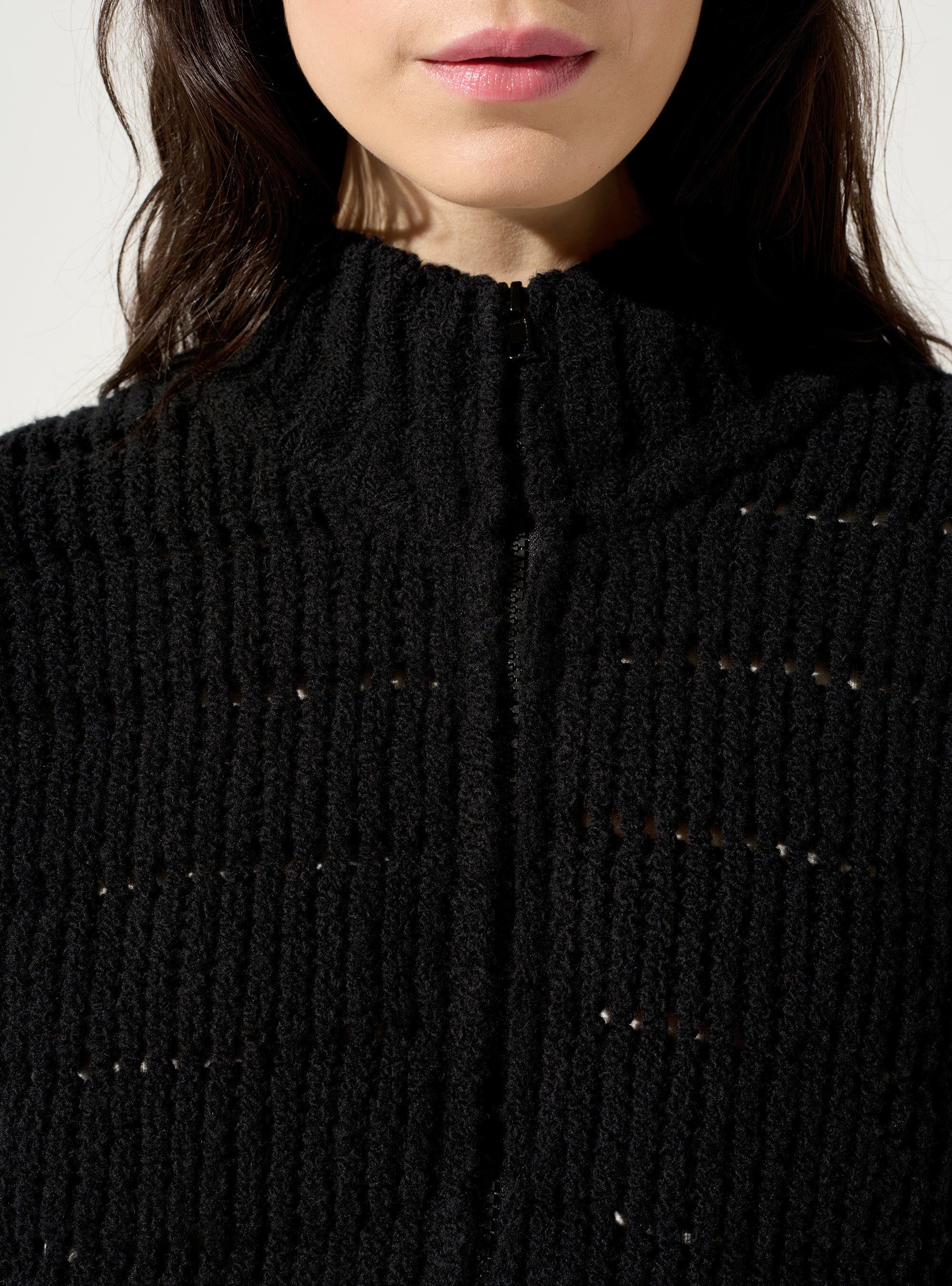 Ärmellose Strickjacke