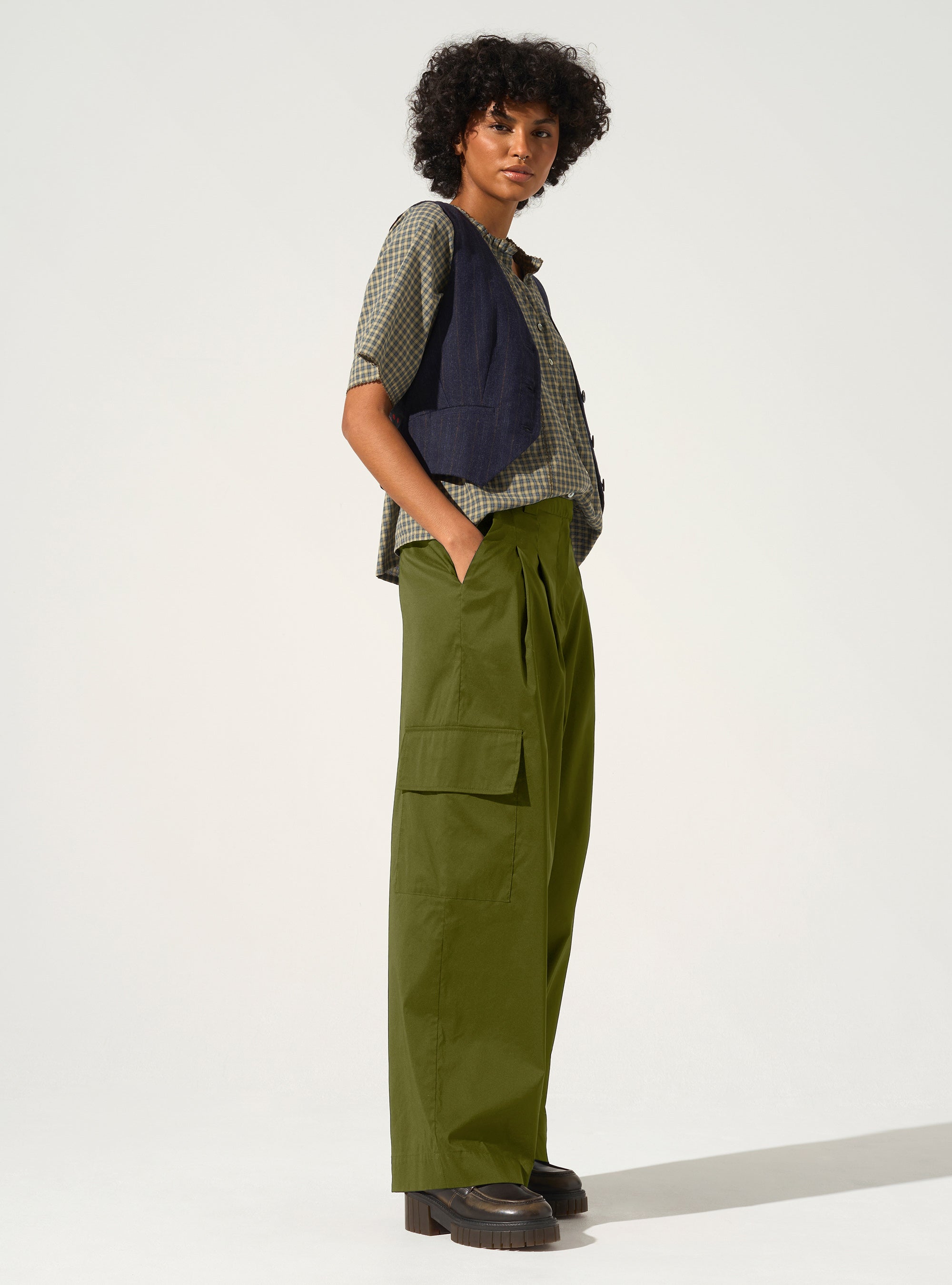 Hose mit weitem Bein