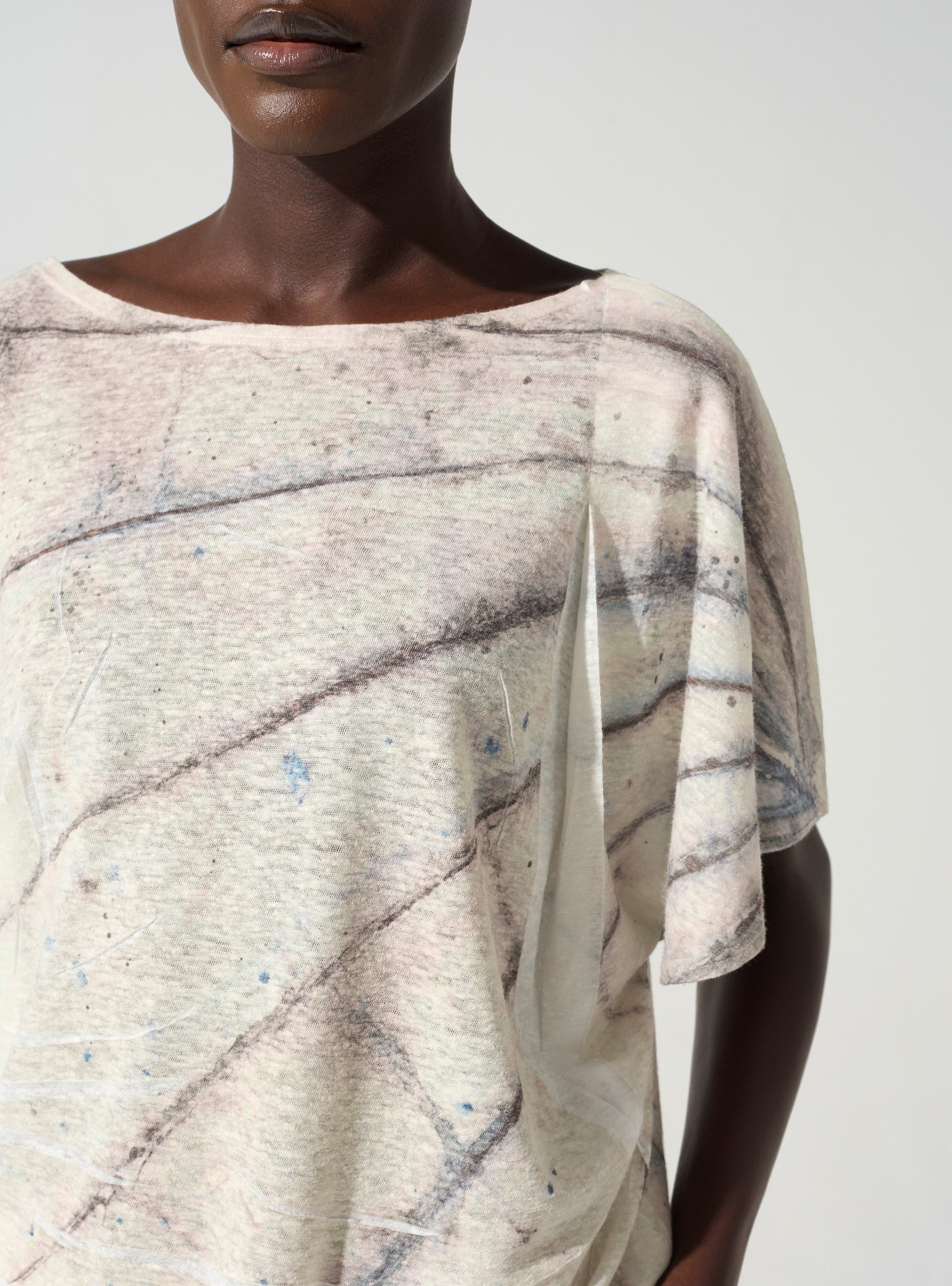 T-shirt asymétrique Cotélac