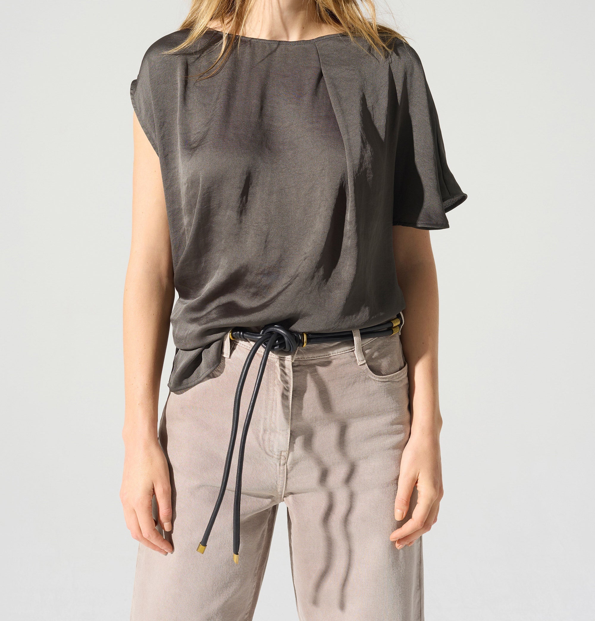 Blouse asymétrique encolure bateau Cotélac