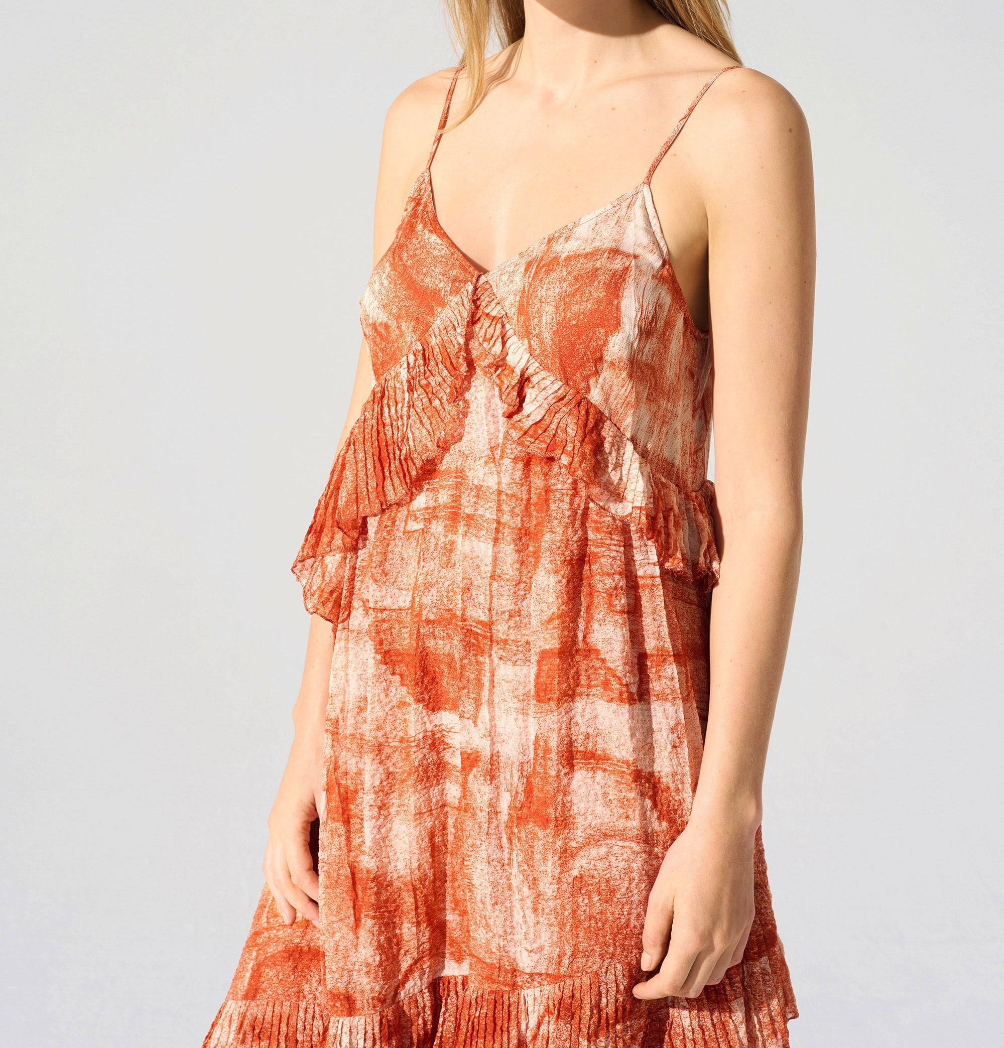 Robe longue fines bretelles Cotélac