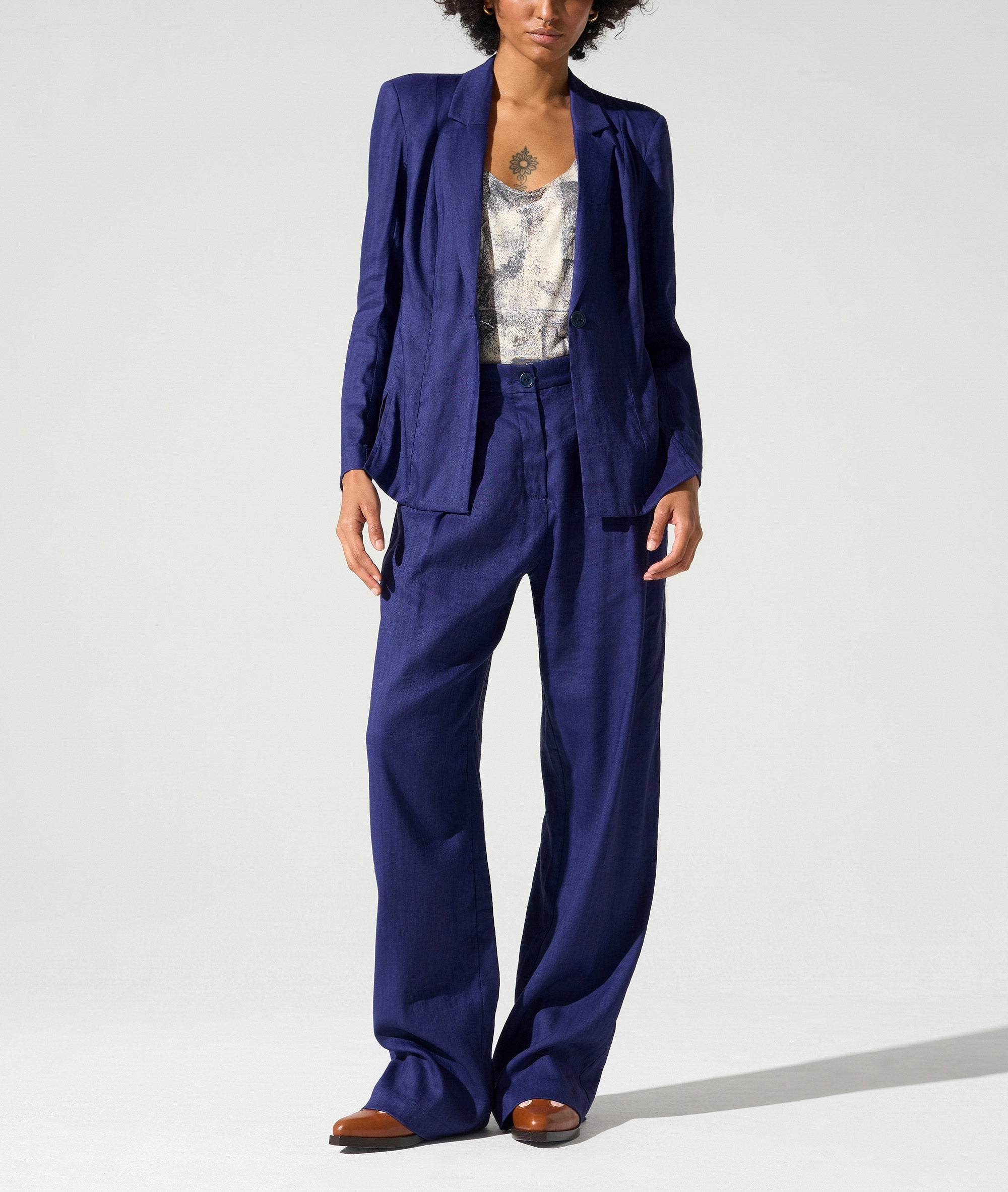 Pantalon large ceinture anglaise Cotélac