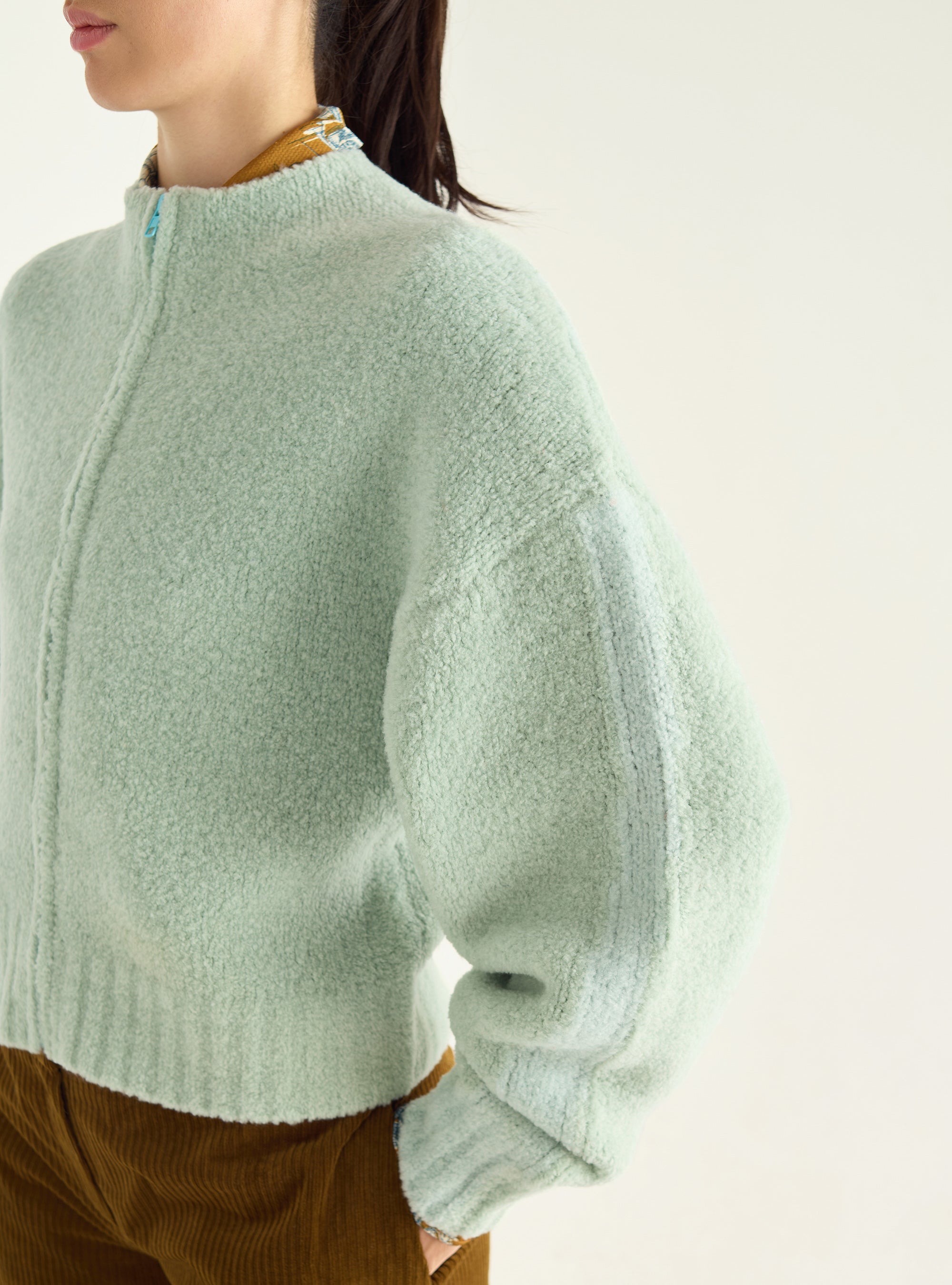 Cardigan zippé
