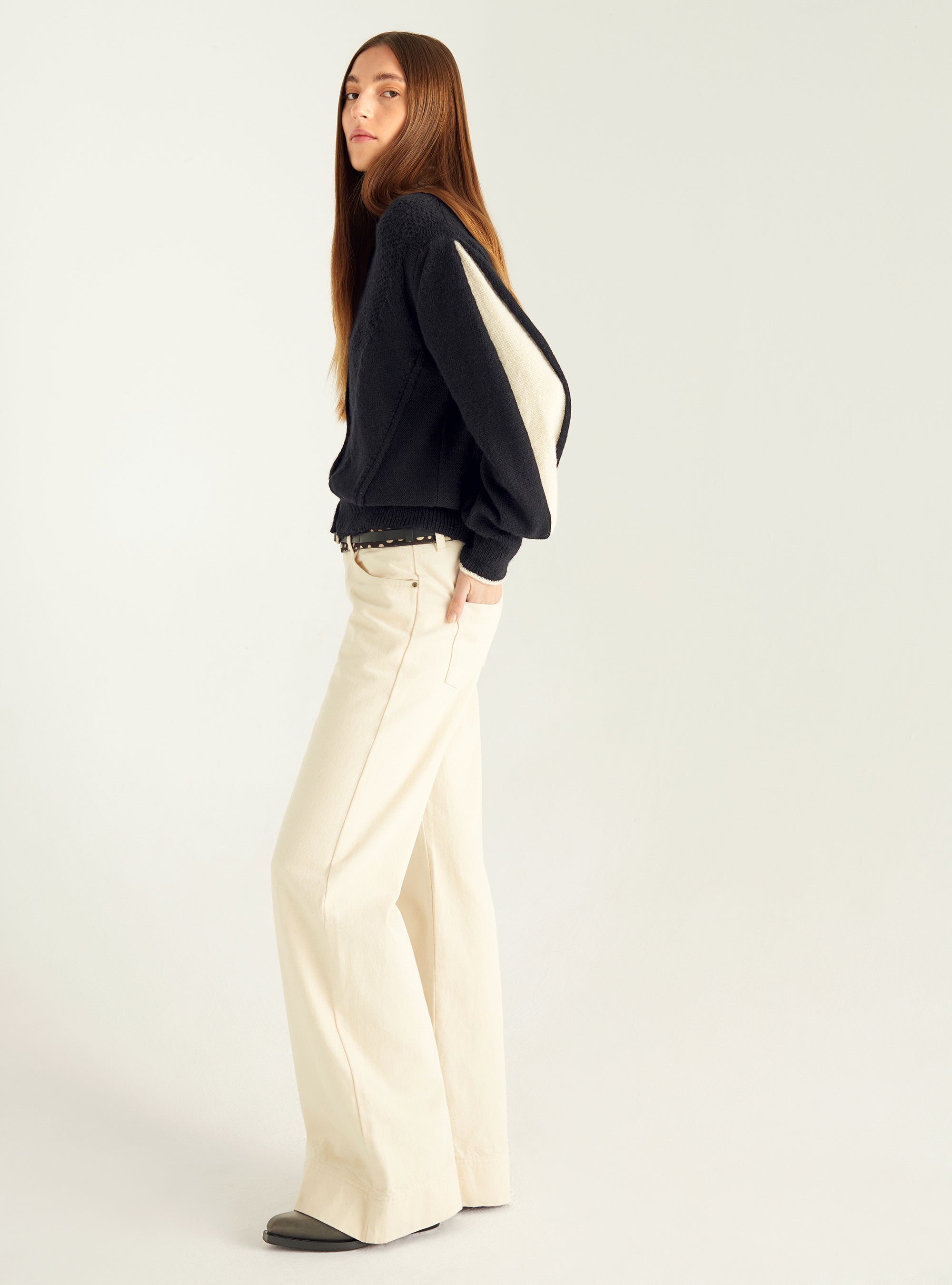 Strickjacke im Bomber-Stil