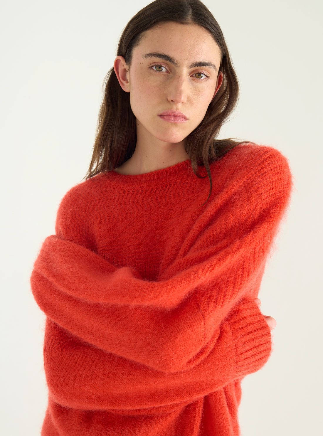 Pull en mohair brossé