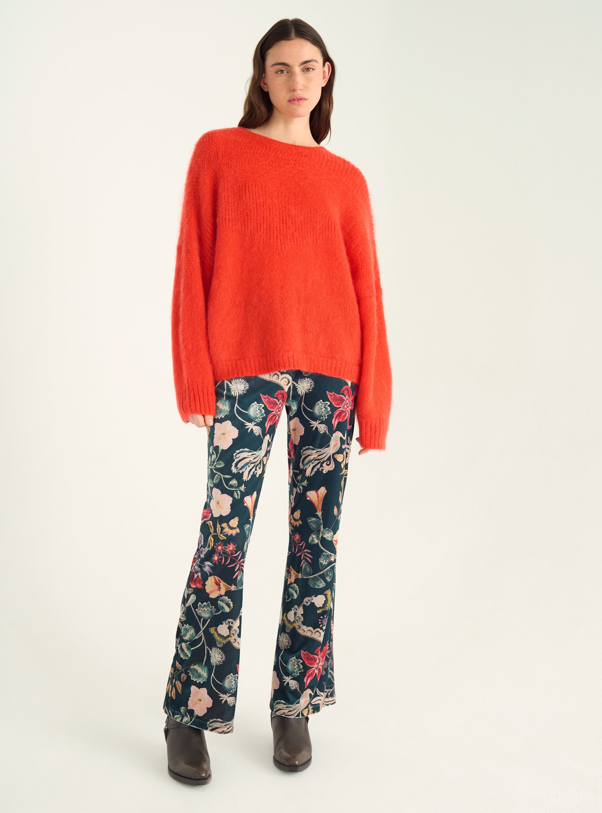 Pull en mohair brossé