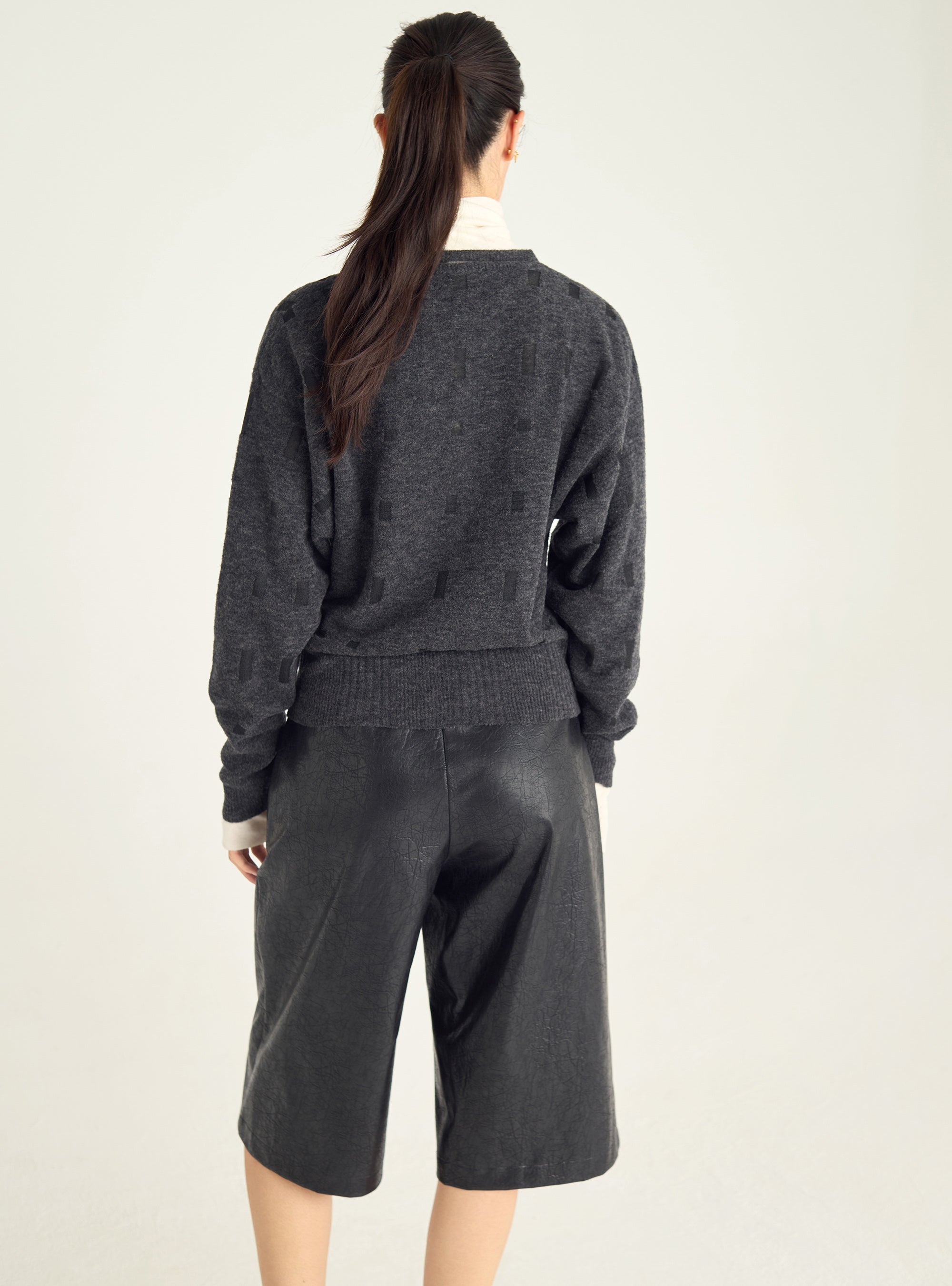 Jacquard-Pullover mit Grafik