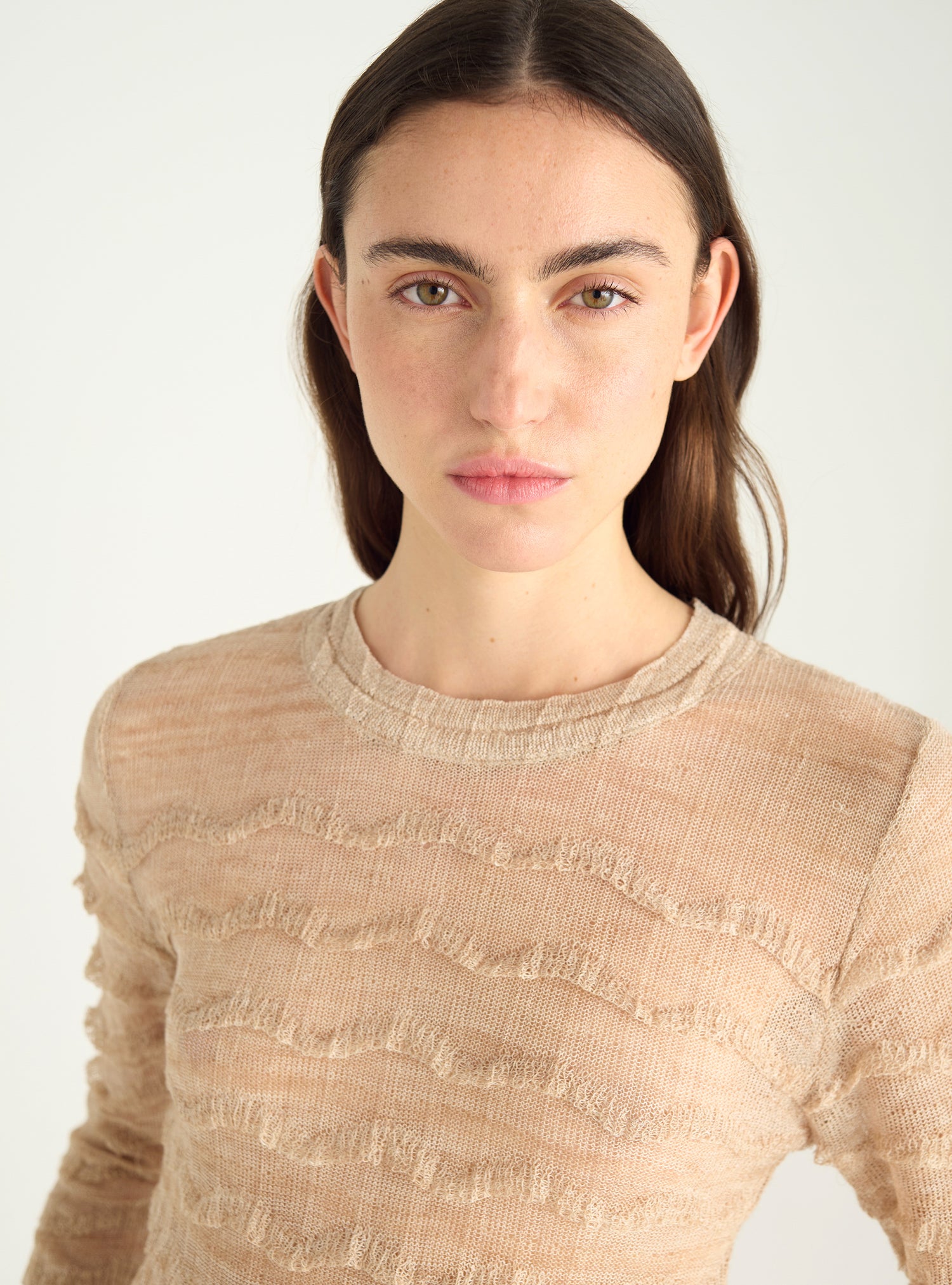 Pull en maille dentelle