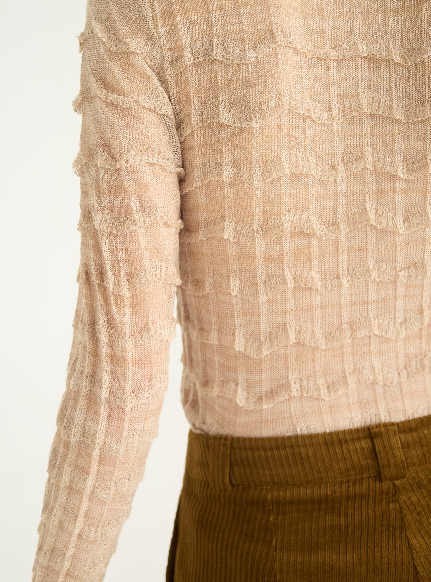 Pull en maille dentelle