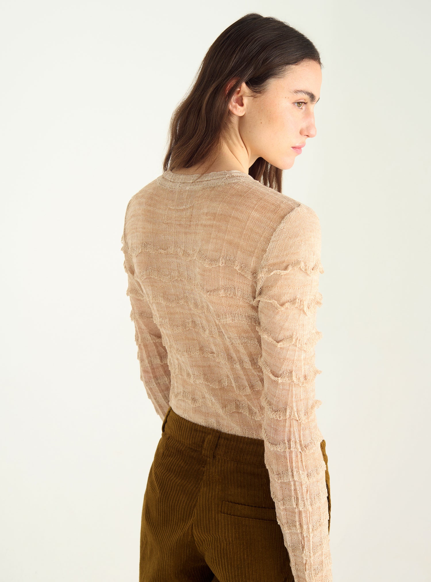 Pull en maille dentelle