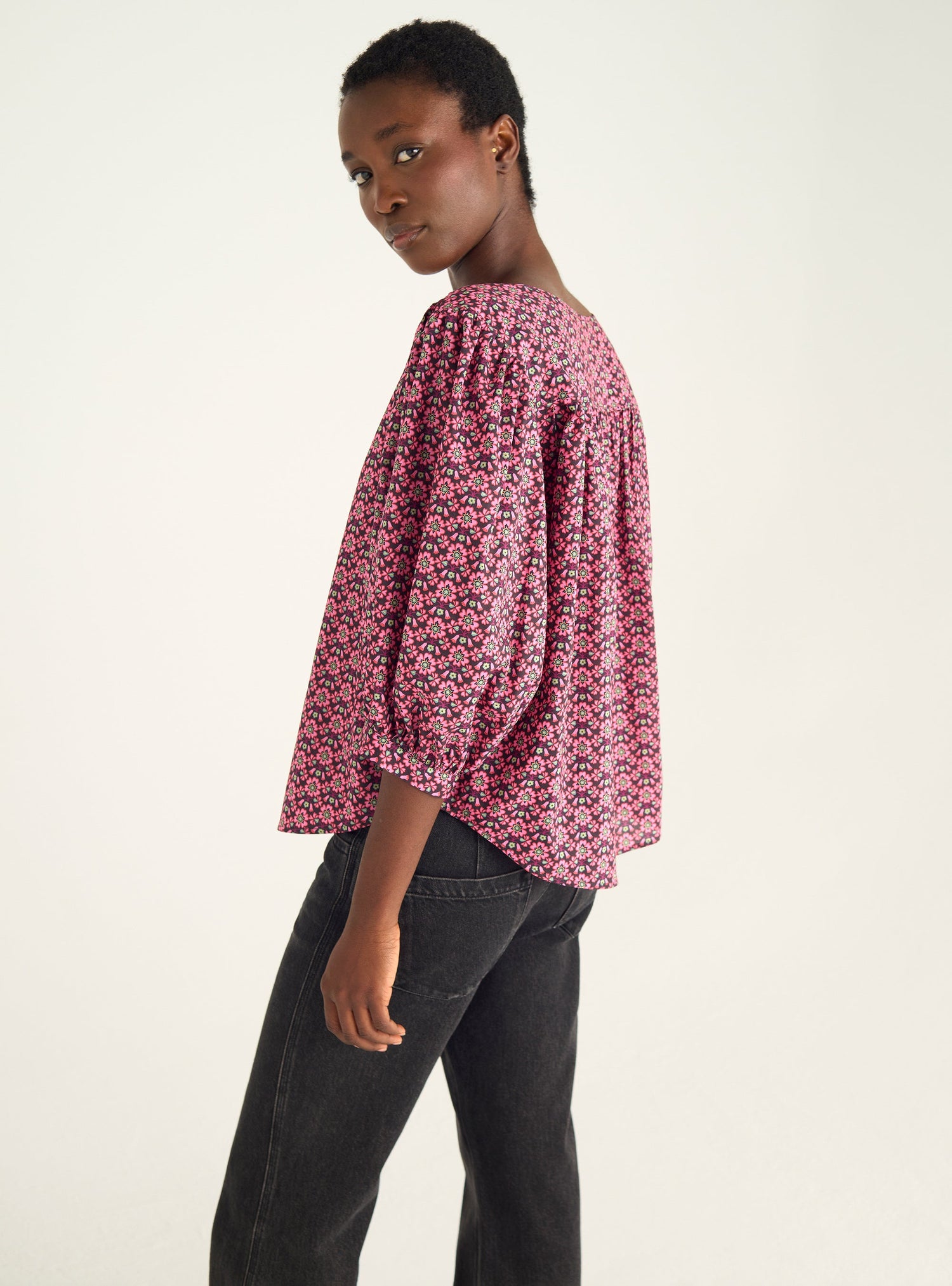 Chemise à manches ballon