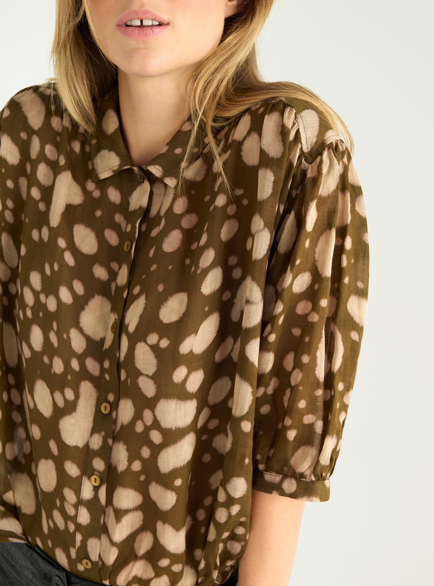 Chemise à manches ballon