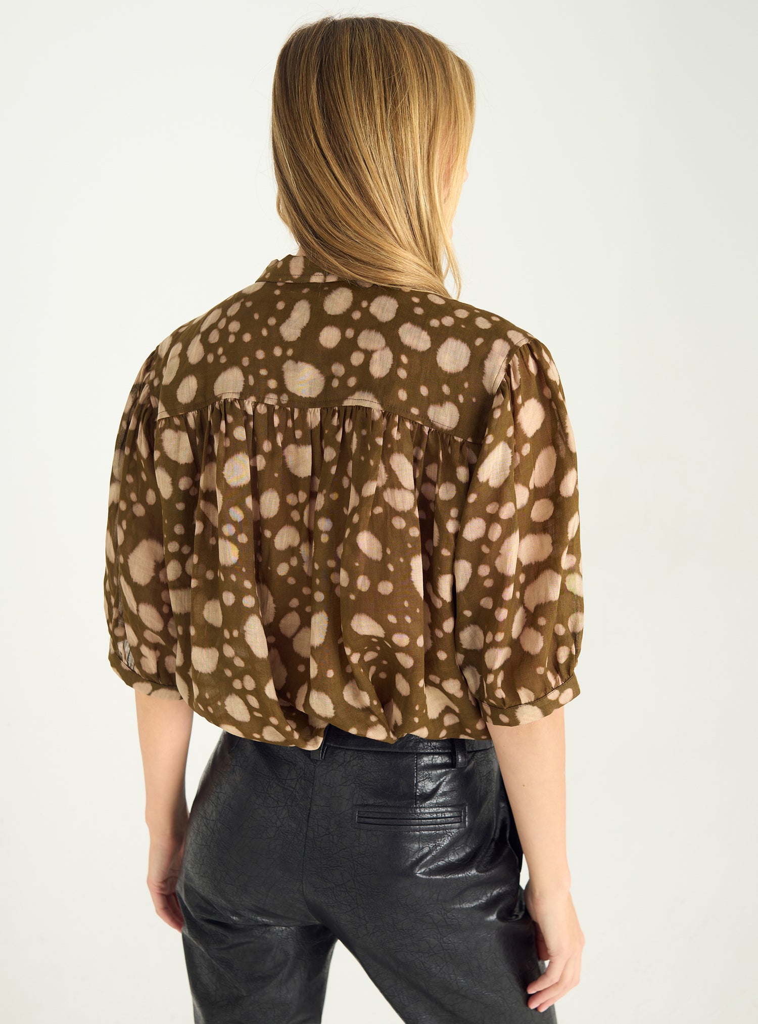 Chemise à manches ballon