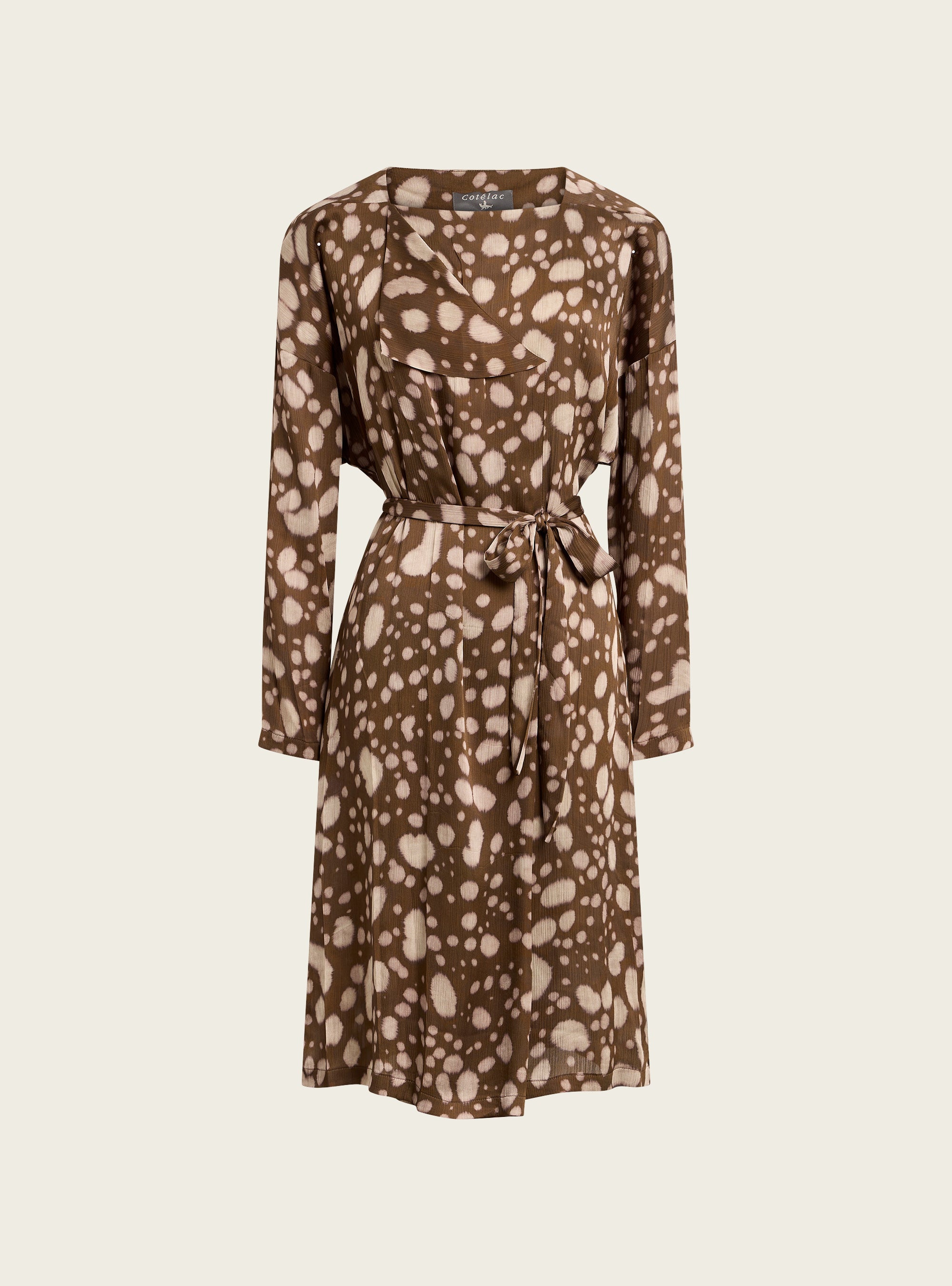 Robe portefeuille ceinturée Cotélac