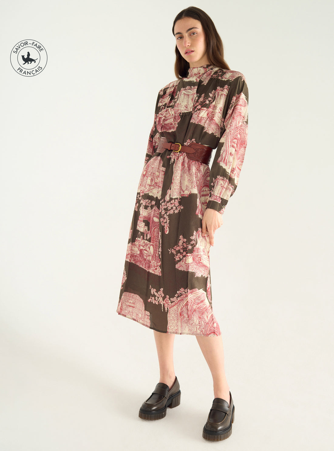 Robe imprimée "Heart Strings"