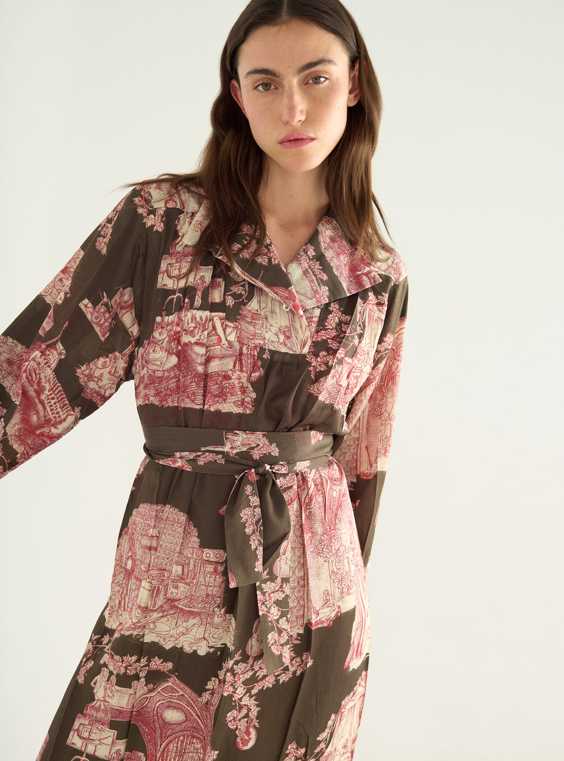 Robe imprimée "Heart Strings"