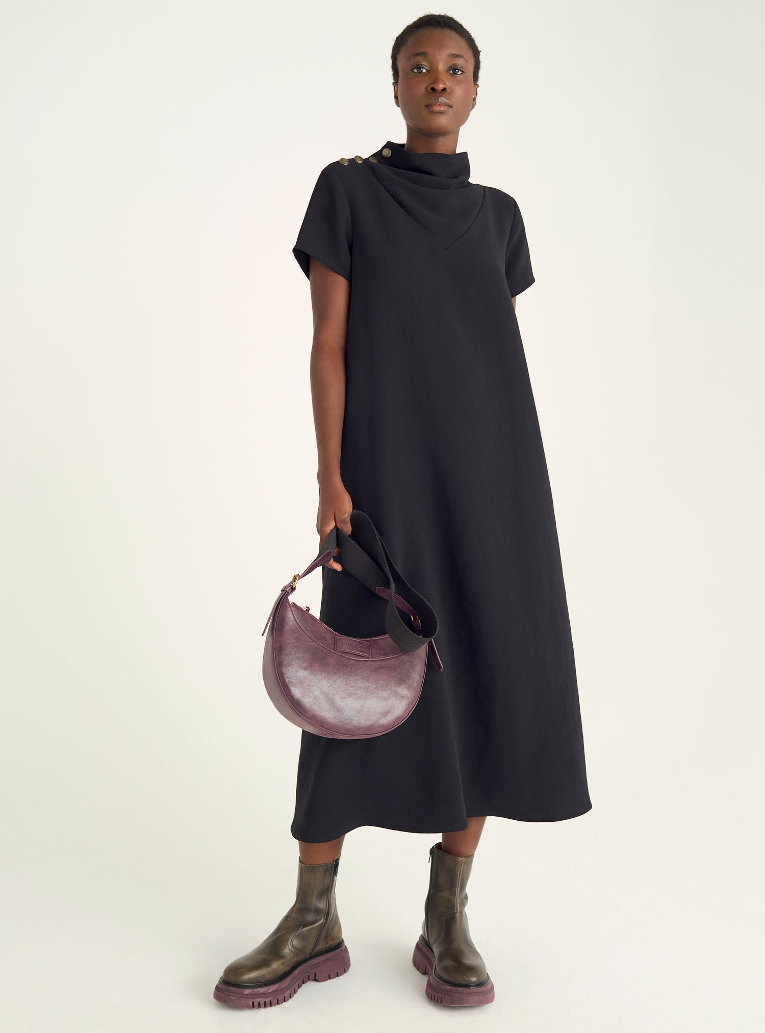 Robe longue structurée