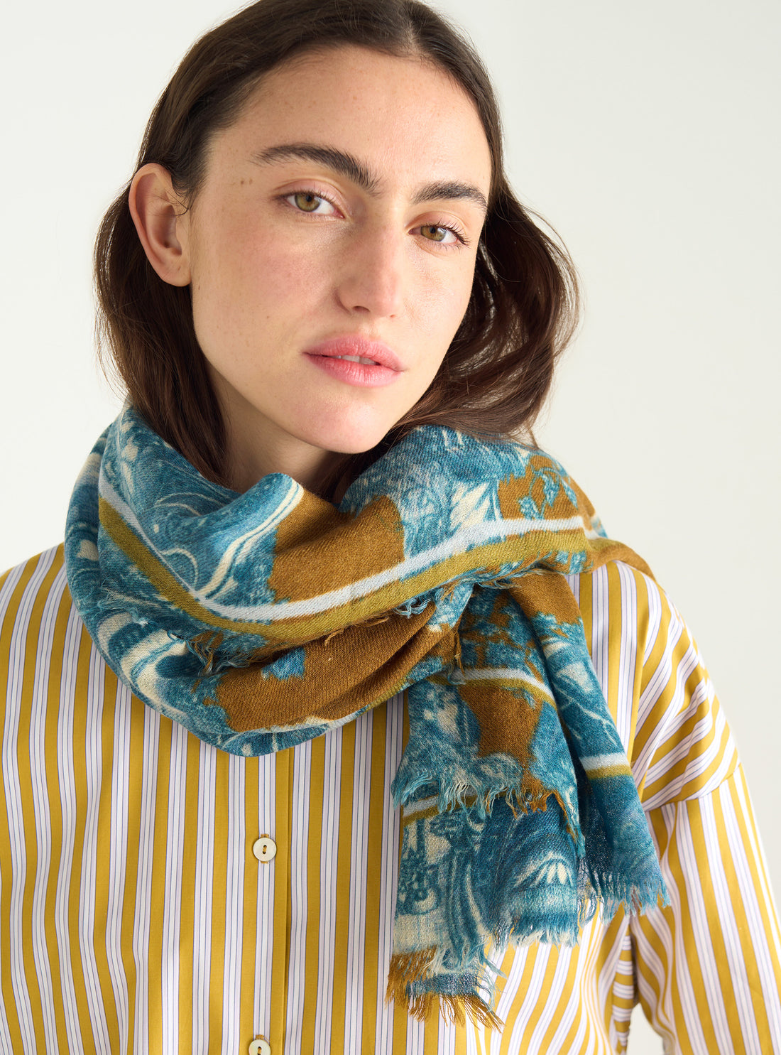 Foulard en laine imprimé