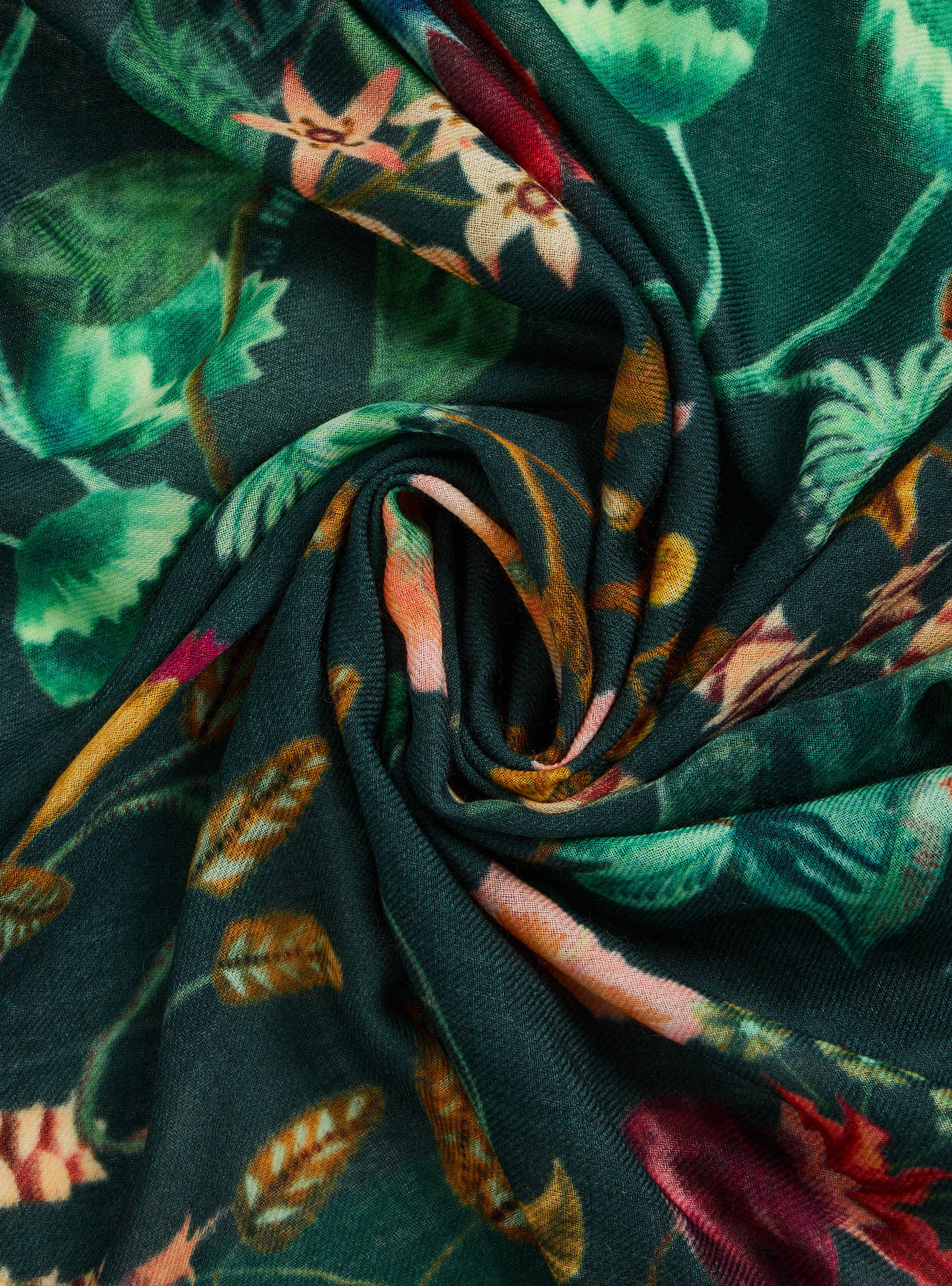 Exklusiver Wollschal mit „Bar Rock“-Aufdruck